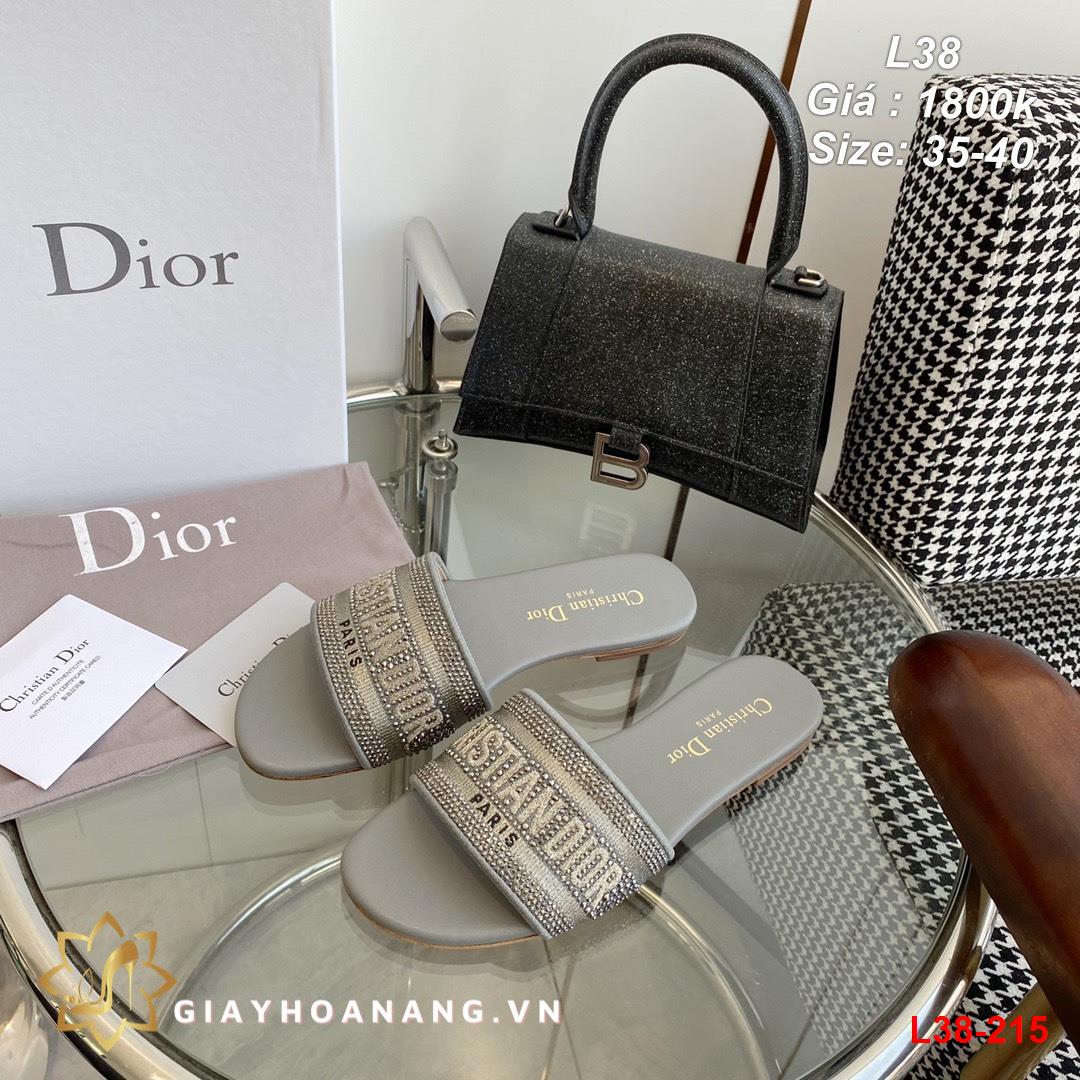 L38-215 Dior dép cao 1cm , 5cm siêu cấp