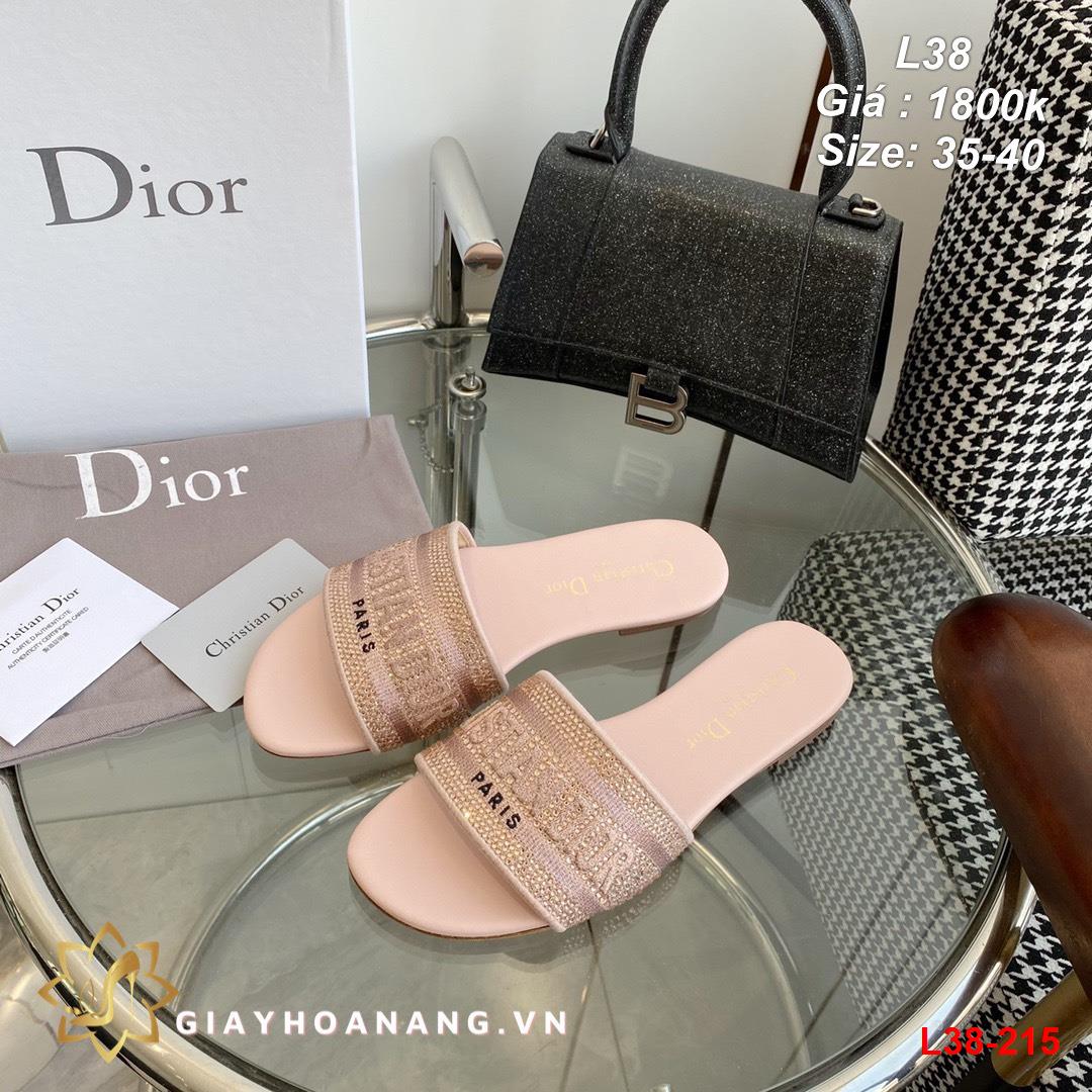 L38-215 Dior dép cao 1cm , 5cm siêu cấp