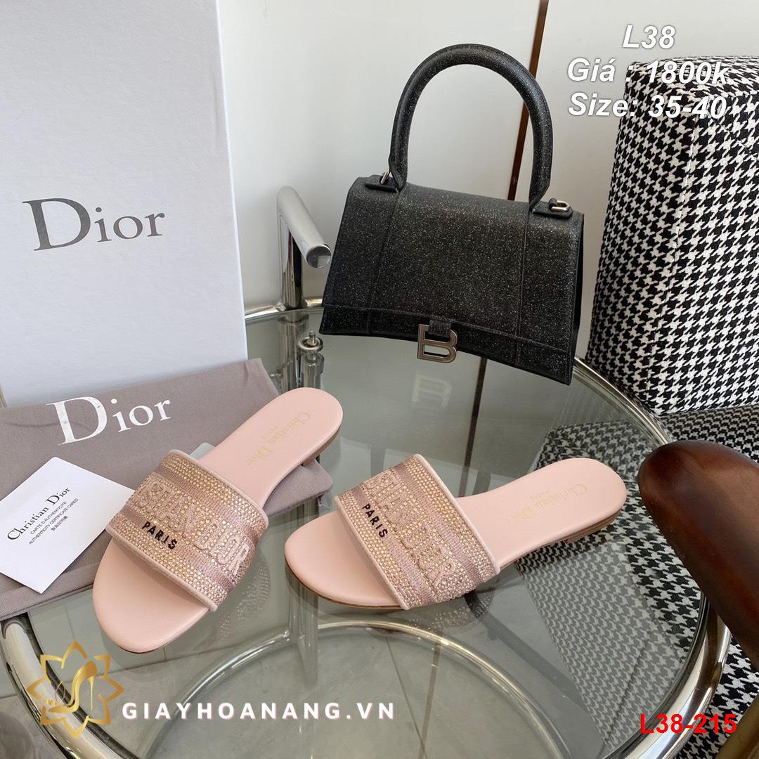 L38-215 Dior dép cao 1cm , 5cm siêu cấp