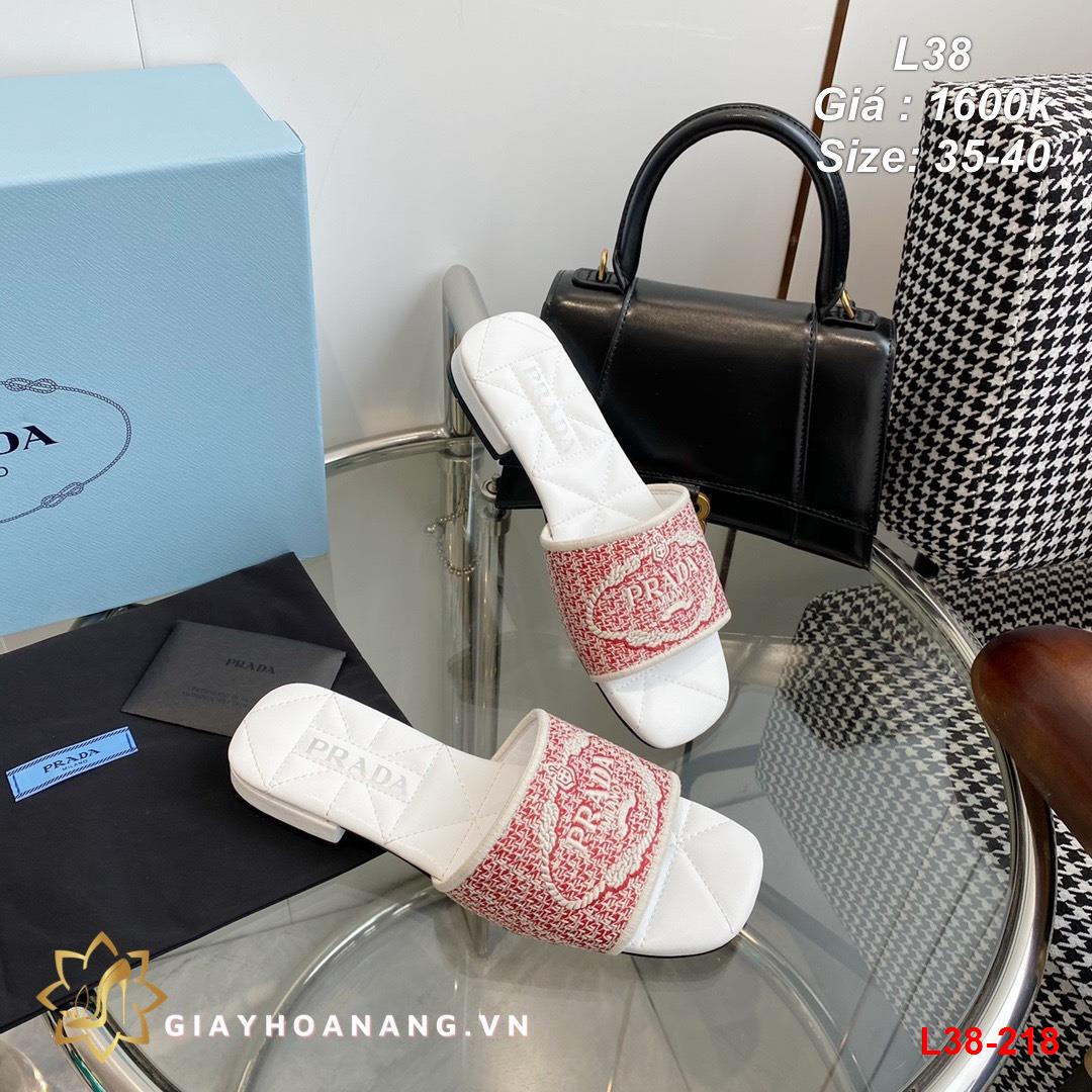 L38-218 Prada dép siêu cấp