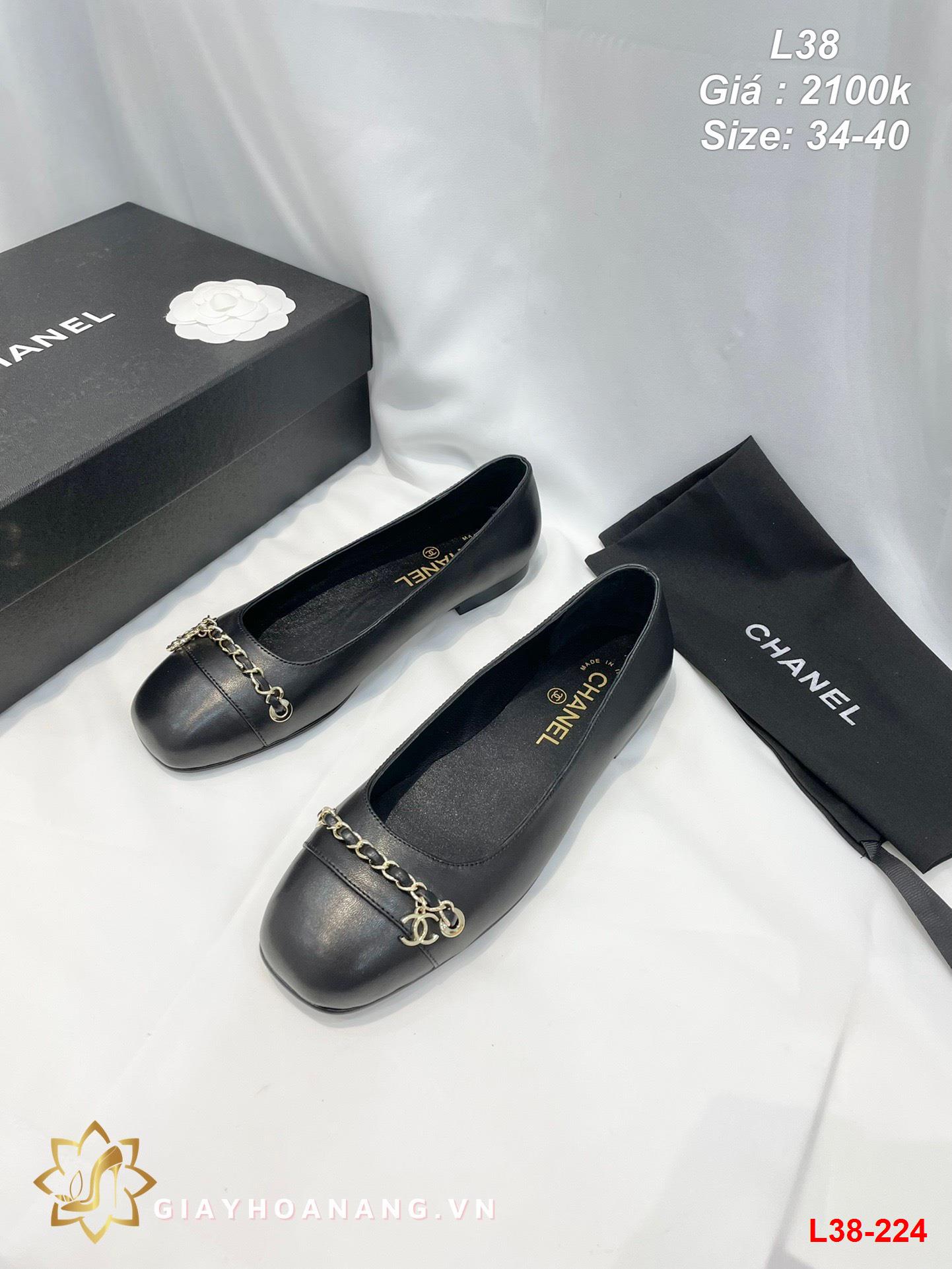 L38-224 Chanel giày bệt siêu cấp