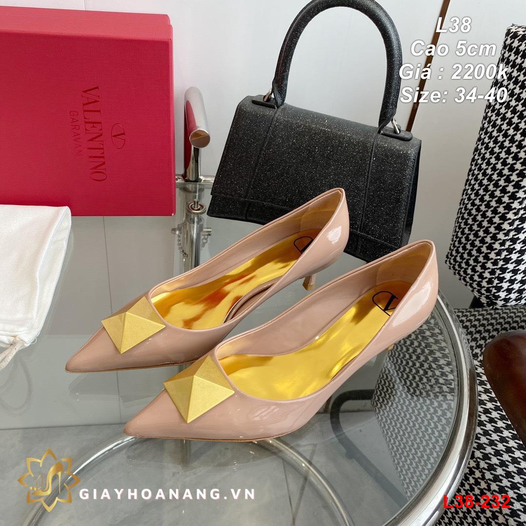 L38-232 Valentino giày cao 5cm siêu cấp