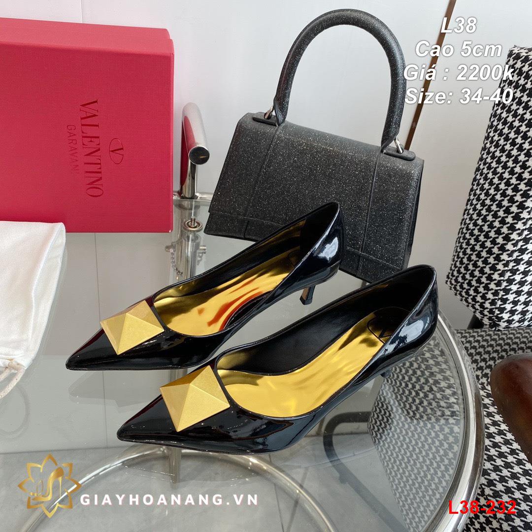 L38-232 Valentino giày cao 5cm siêu cấp