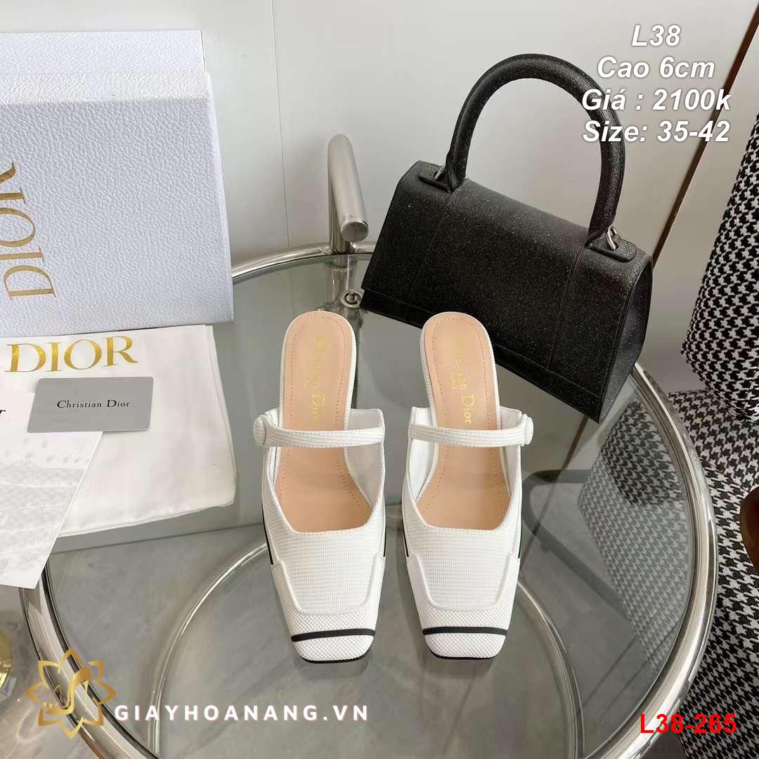 L38-265 Dior sandal cao 6cm siêu cấp