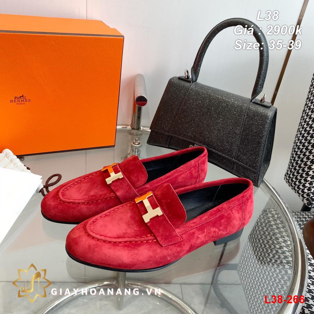 L38-266 Hermes giày lười siêu cấp