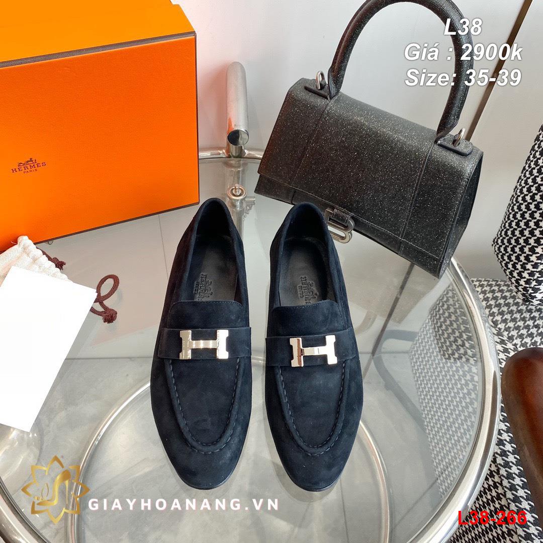 L38-266 Hermes giày lười siêu cấp