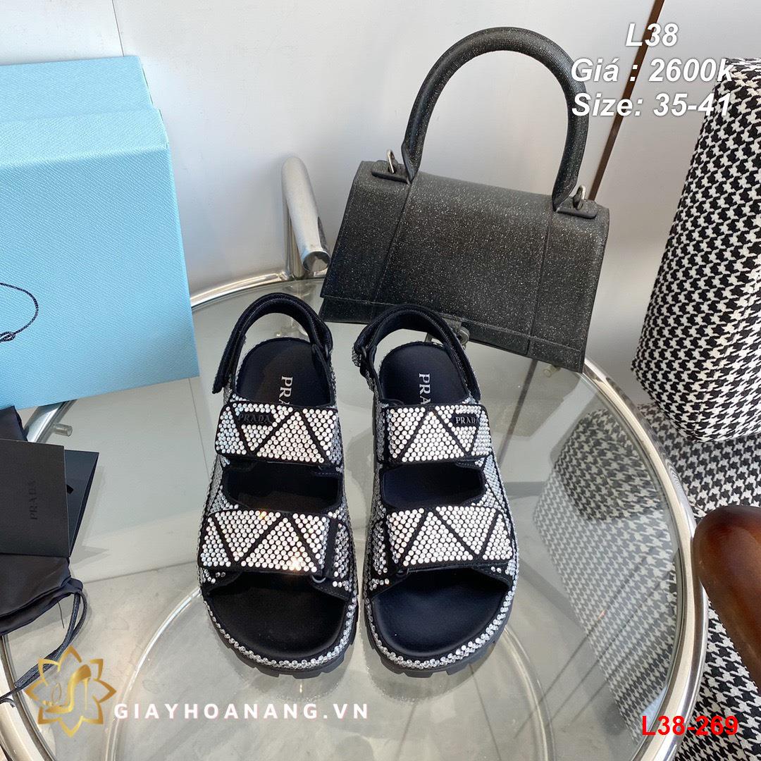 L38-269 Prada sandal siêu cấp