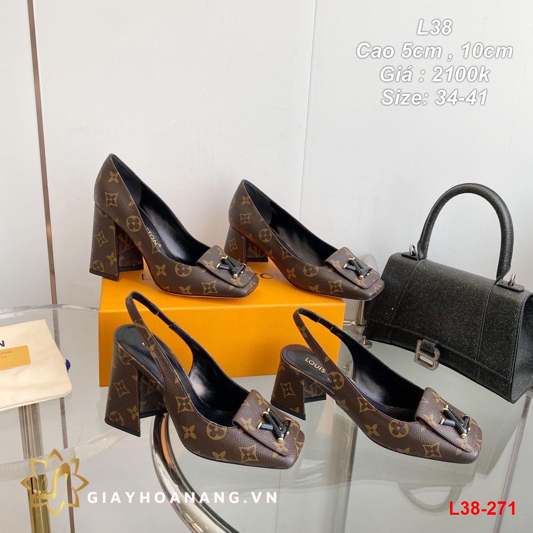 L38-271 Louis Vuitton giày cao 5cm , 10cm siêu cấp