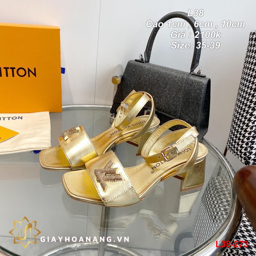 L38-273 Louis Vuitton sandal cao 1cm , 6cm , 10cm siêu cấp