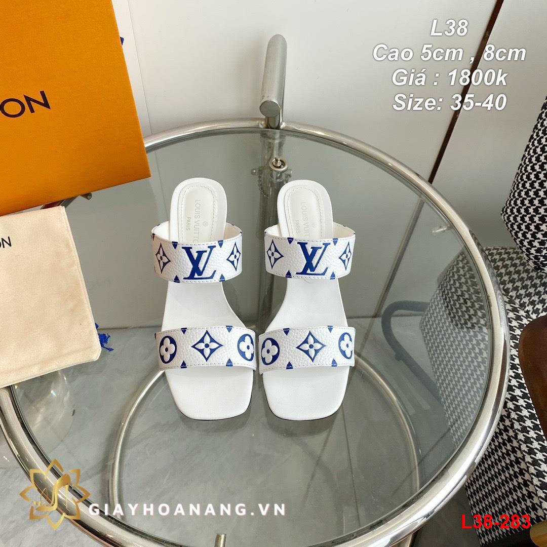 L38-283 Louis Vuitton dép cao 5cm , 8cm siêu cấp