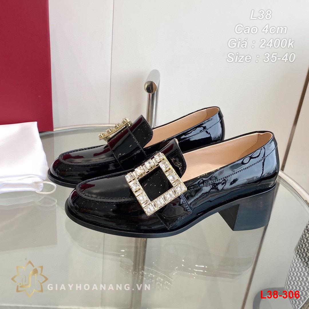 L38-306 Roger Vivier giày cao 4cm siêu cấp