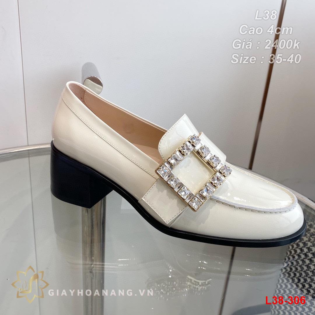 L38-306 Roger Vivier giày cao 4cm siêu cấp