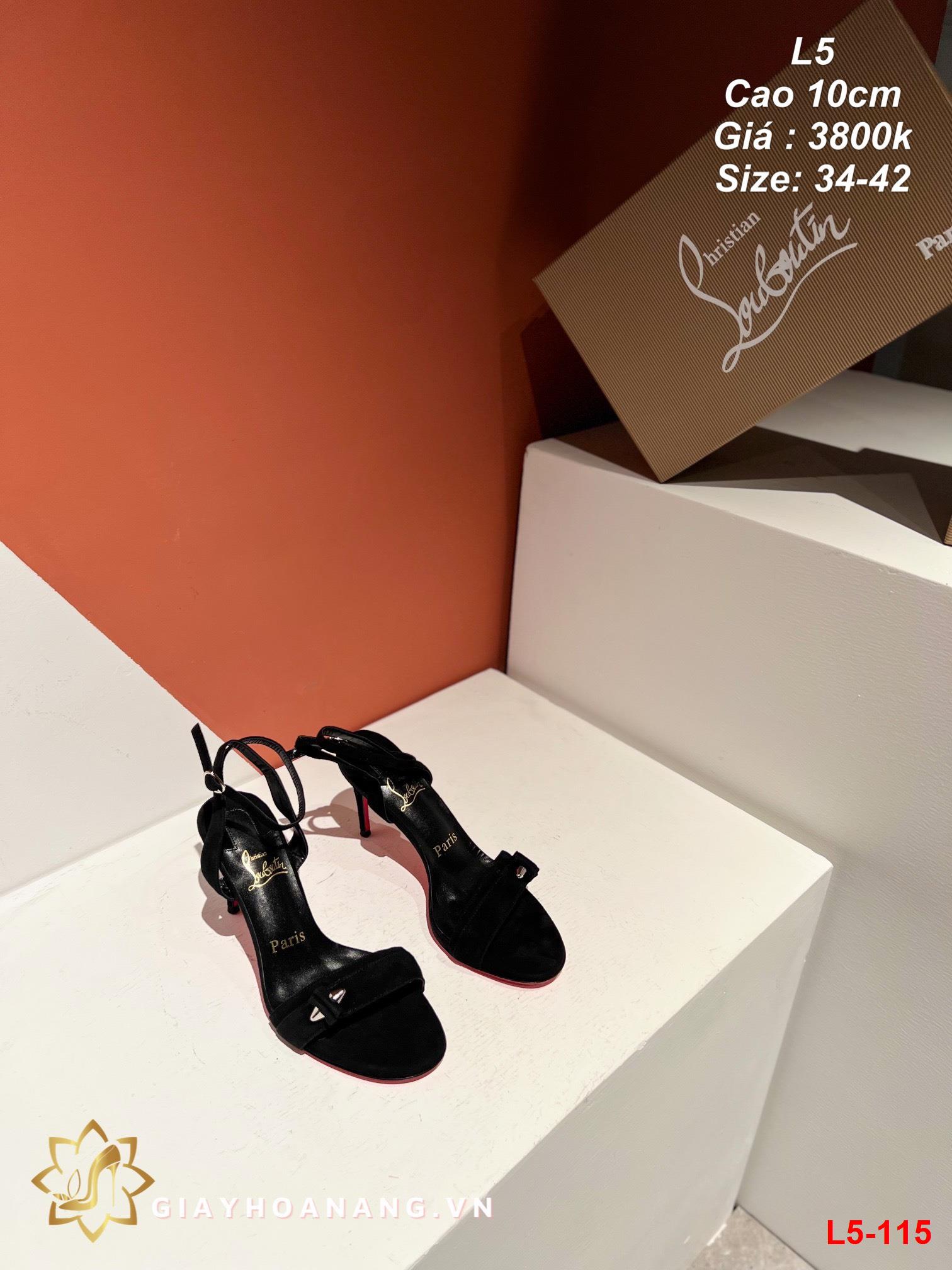 L5-115 Louboutin sandal cao 10cm siêu cấp