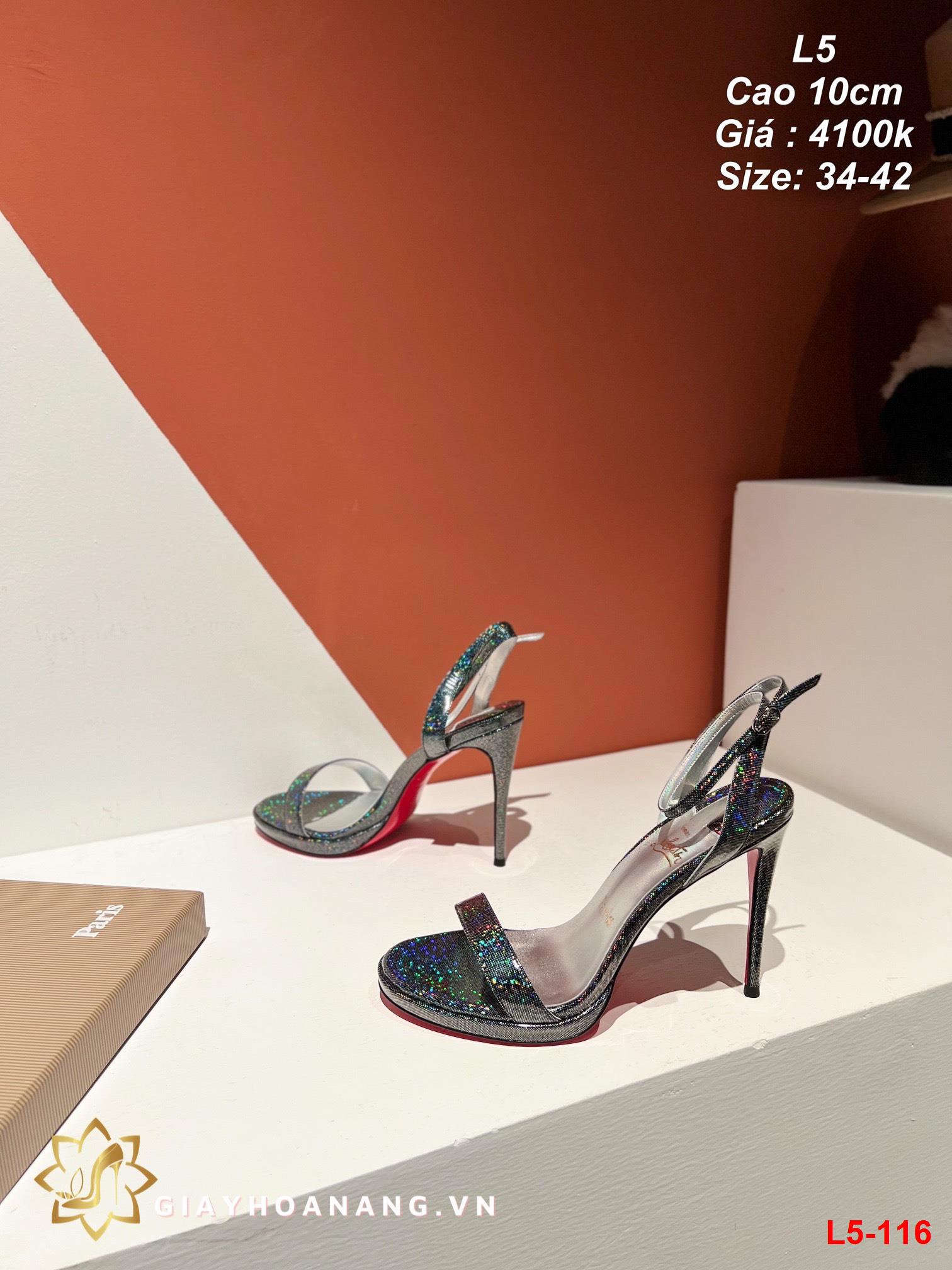 L5-116 Louboutin sandal cao 10cm siêu cấp