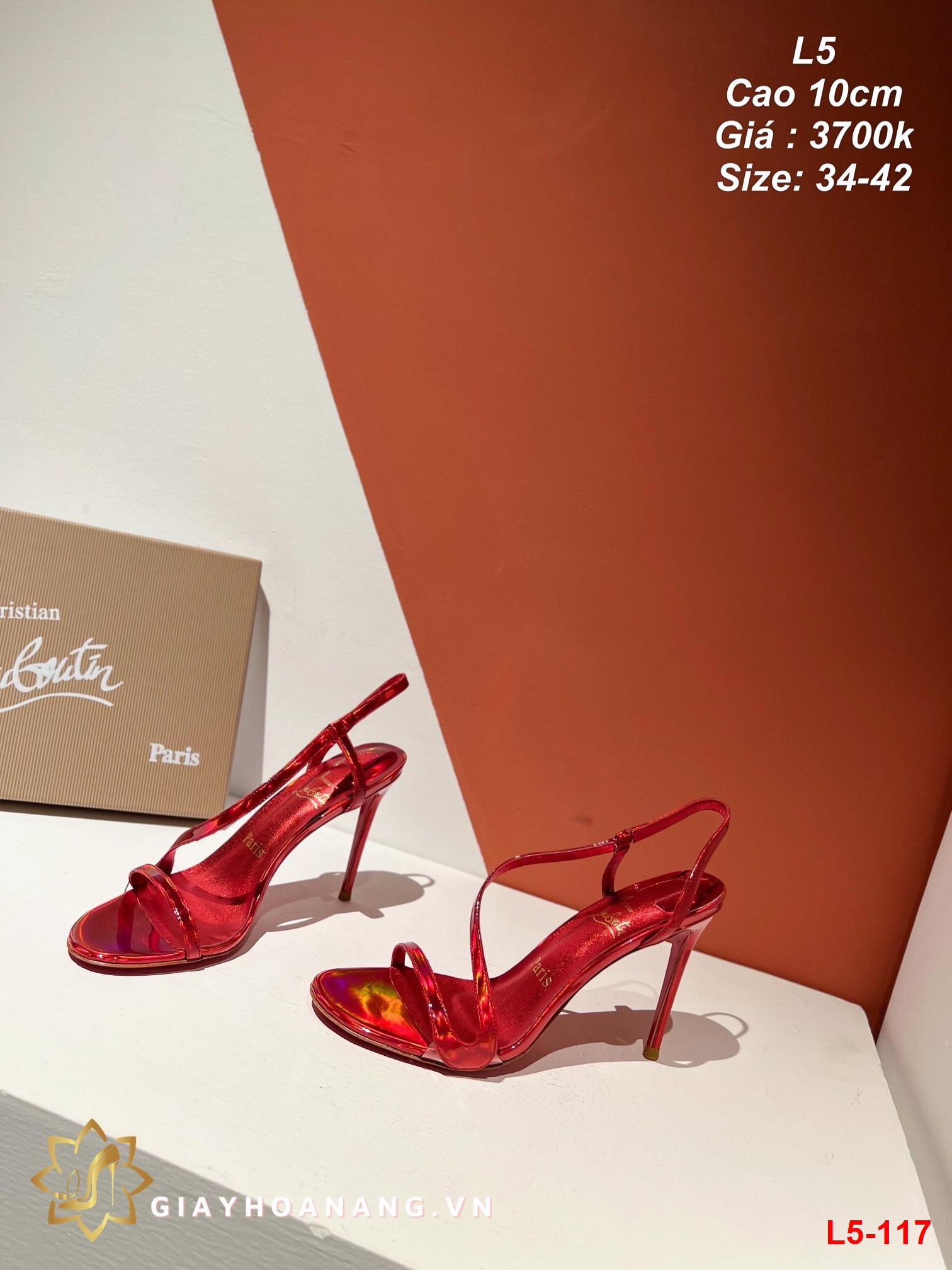 L5-117 Louboutin sandal cao 10cm siêu cấp