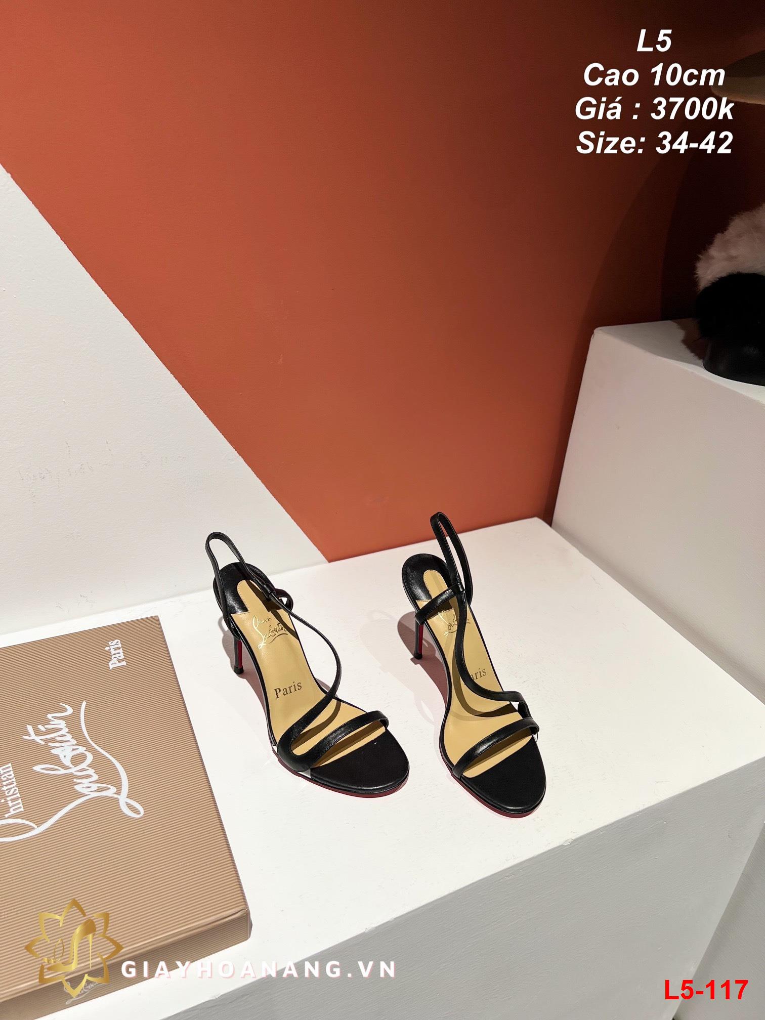 L5-117 Louboutin sandal cao 10cm siêu cấp