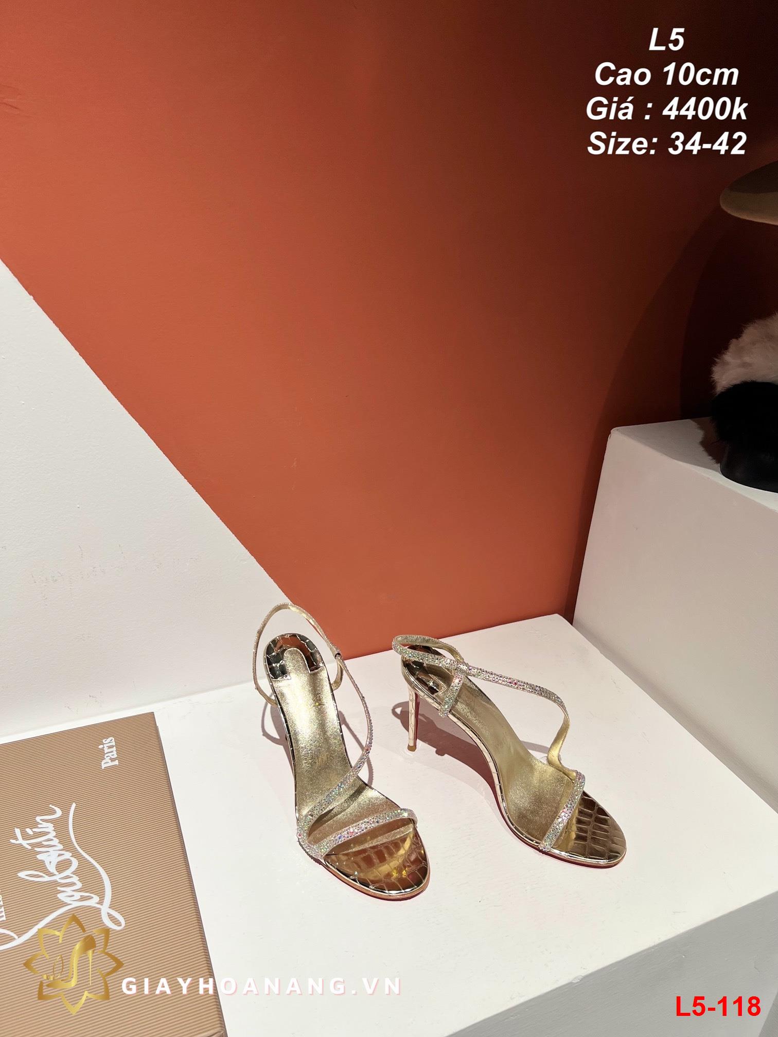 L5-118 Louboutin sandal cao 10cm siêu cấp