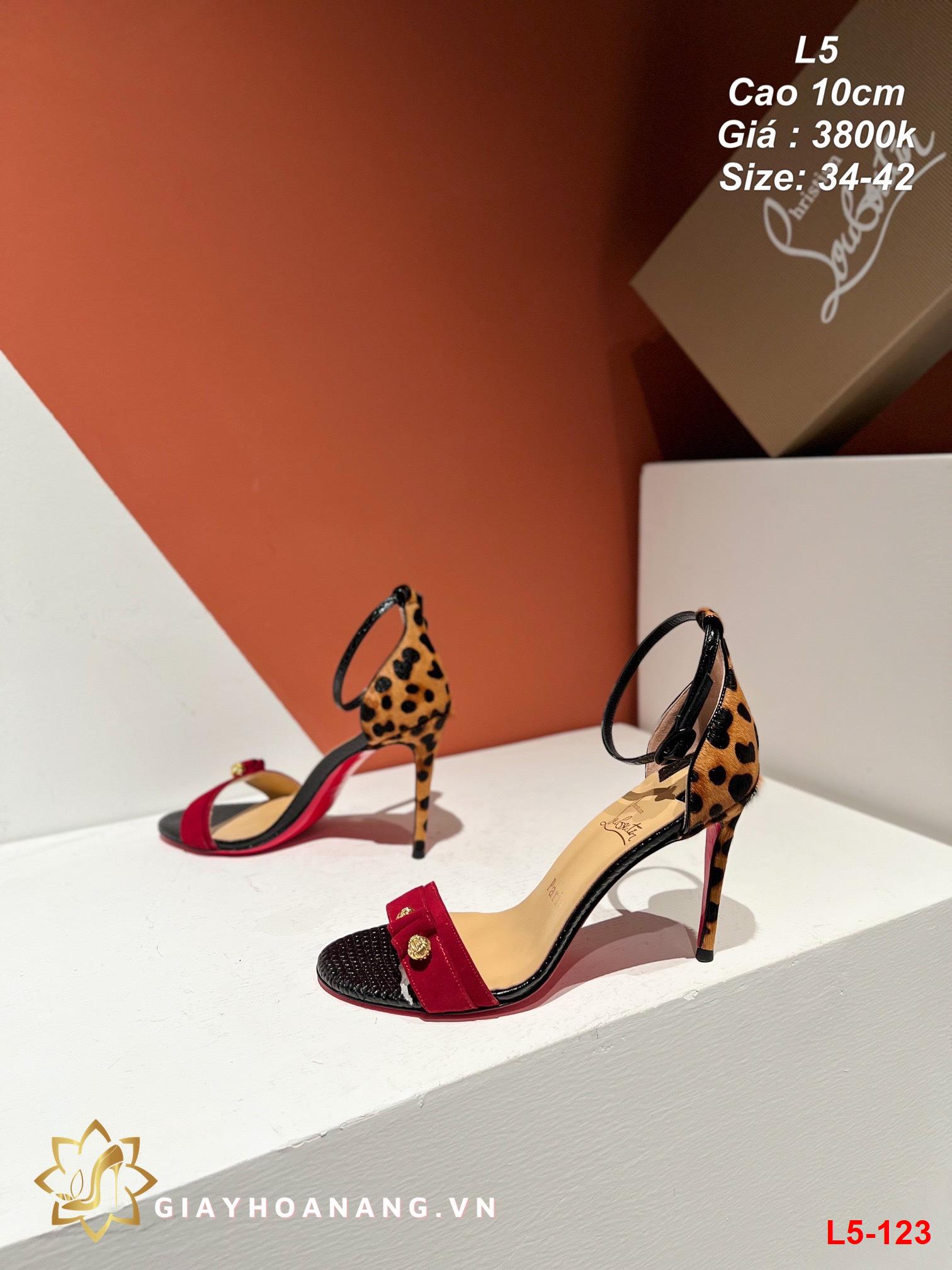 L5-123 Louboutin sandal cao 10cm siêu cấp