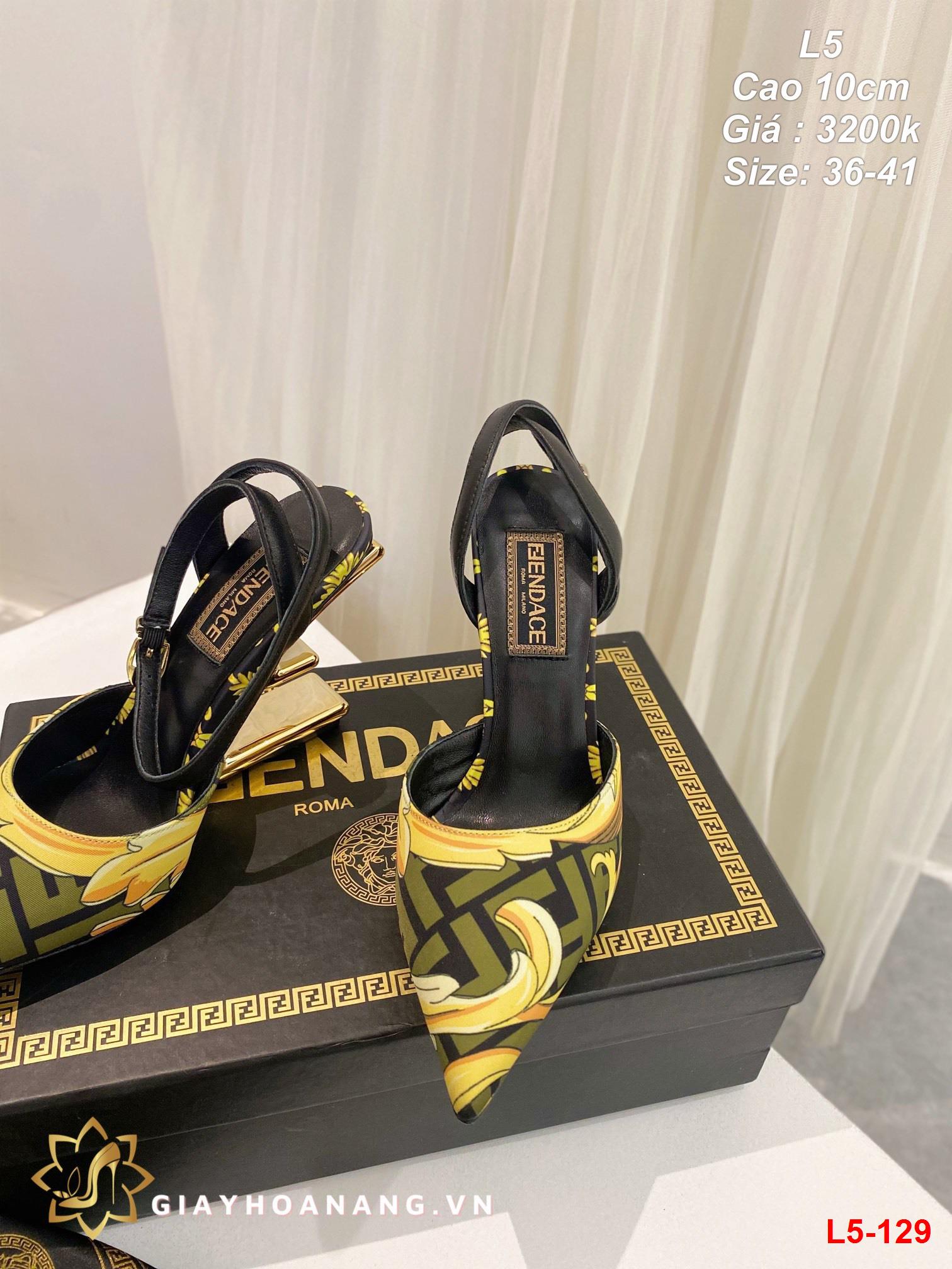 L5-129 Fendi sandal cao 9cm siêu cấp