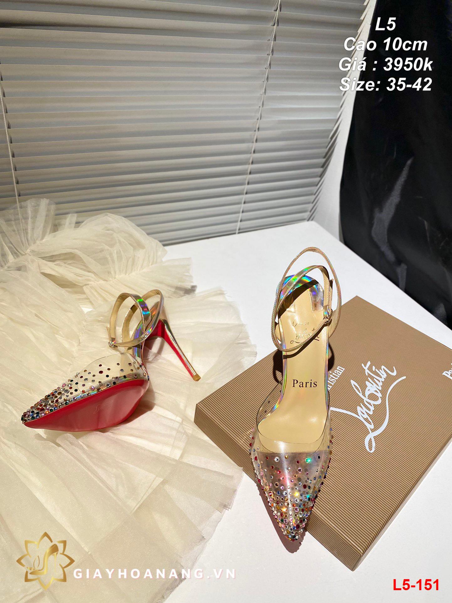 L5-151 Louboutin sandal cao 10cm siêu cấp