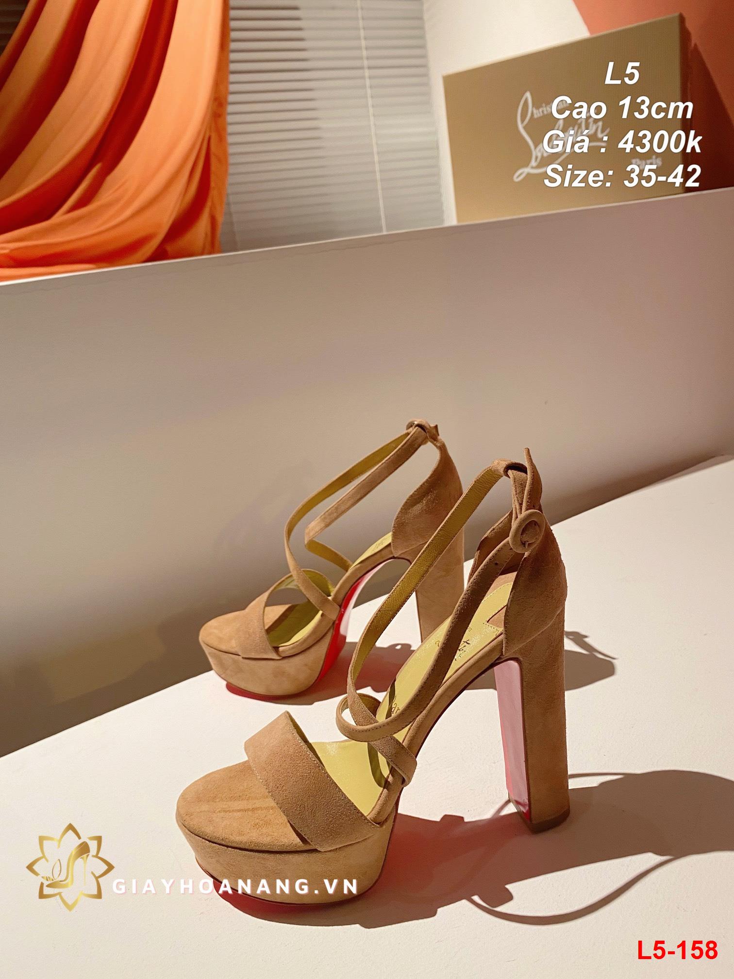 L5-158 Louboutin sandal cao 13cm siêu cấp