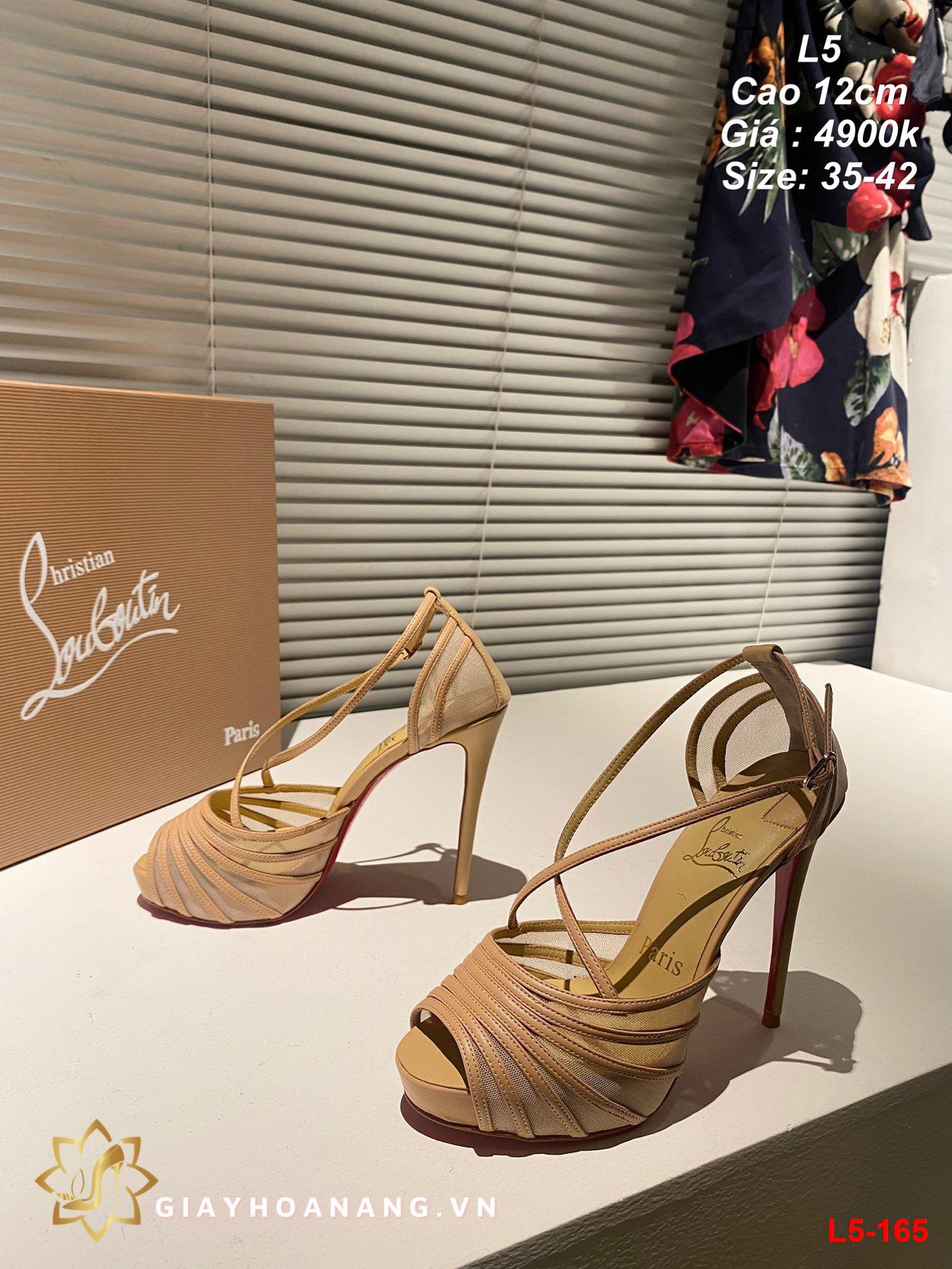 L5-165 Louboutin sandal cao 12cm siêu cấp