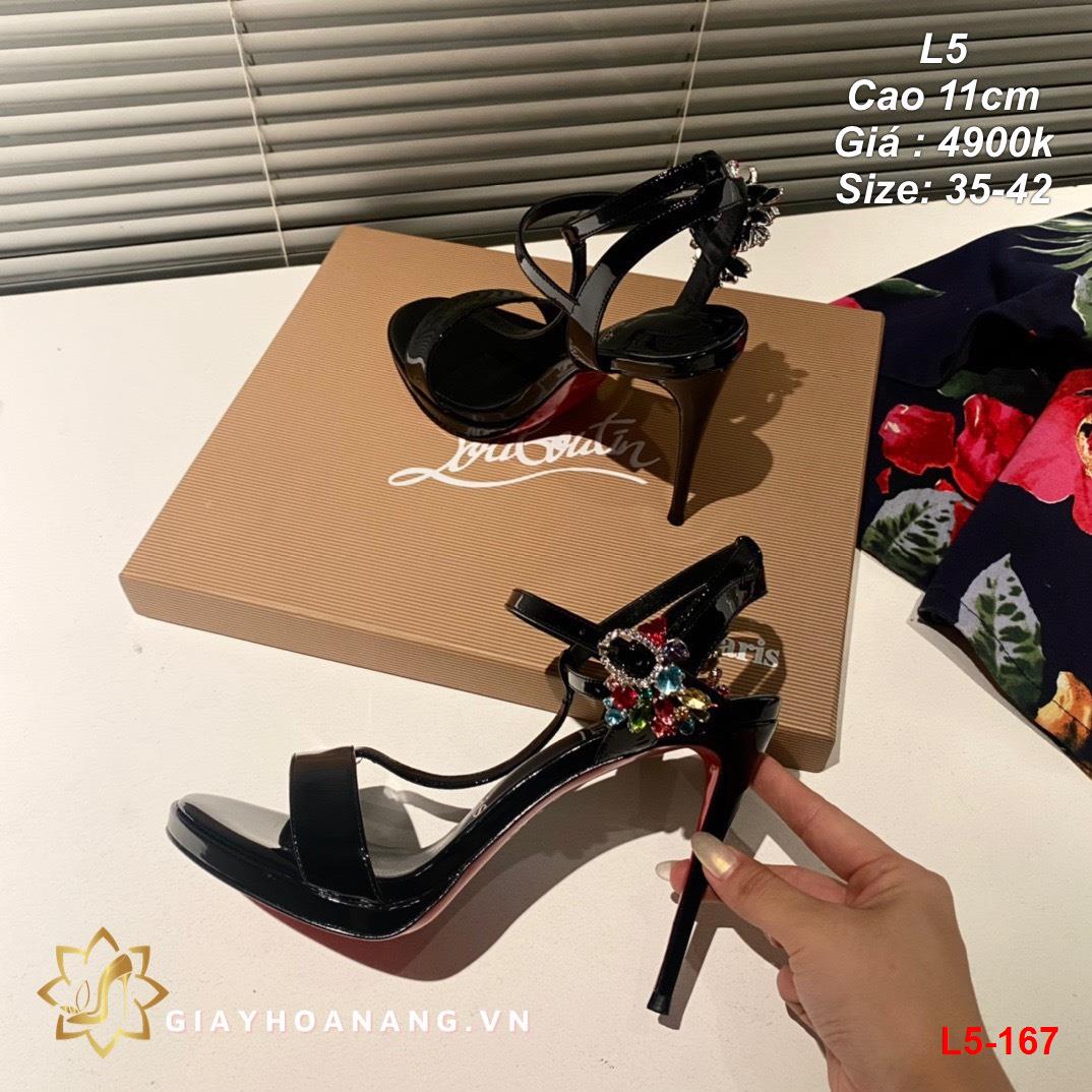 L5-167 Louboutin sandal cao 11cm siêu cấp