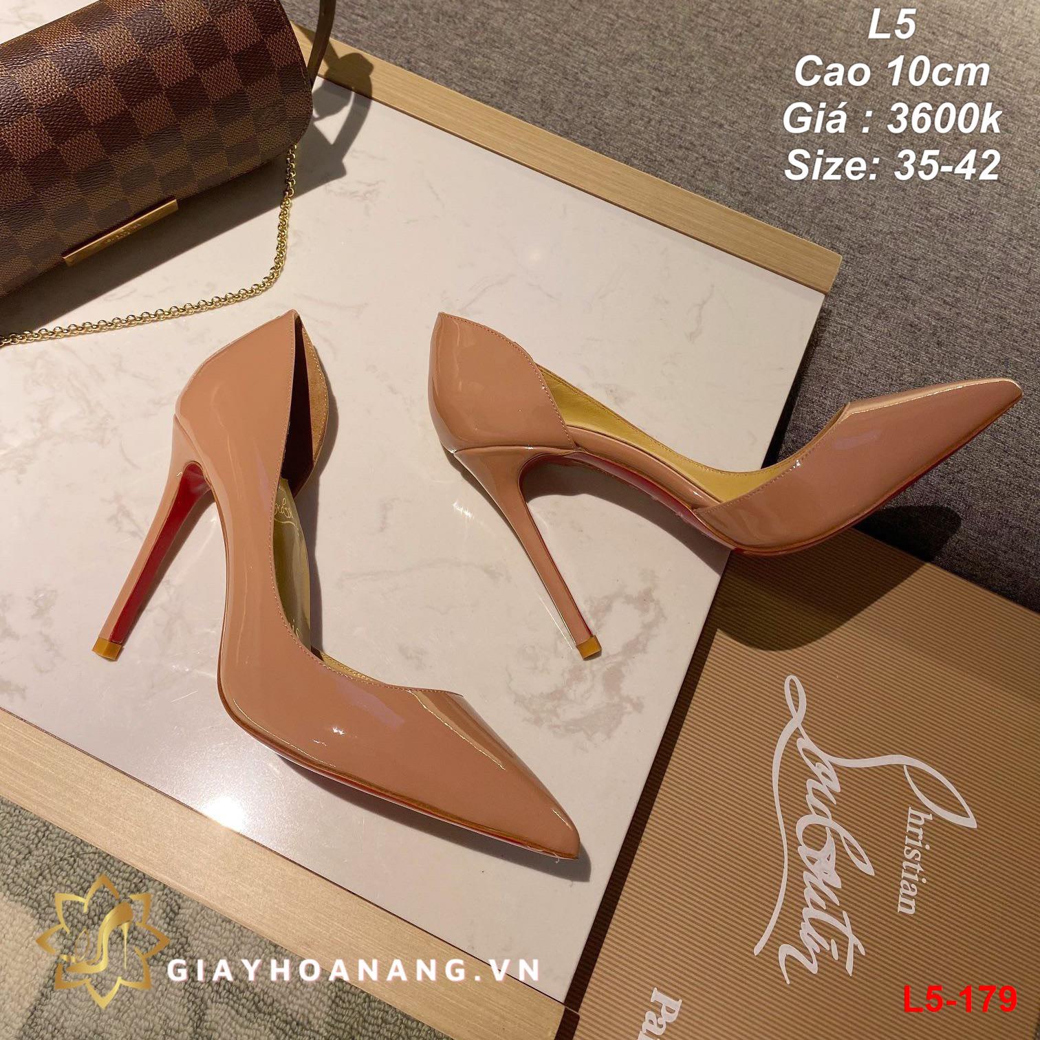 L5-179 Louboutin giày cao 10cm siêu cấp