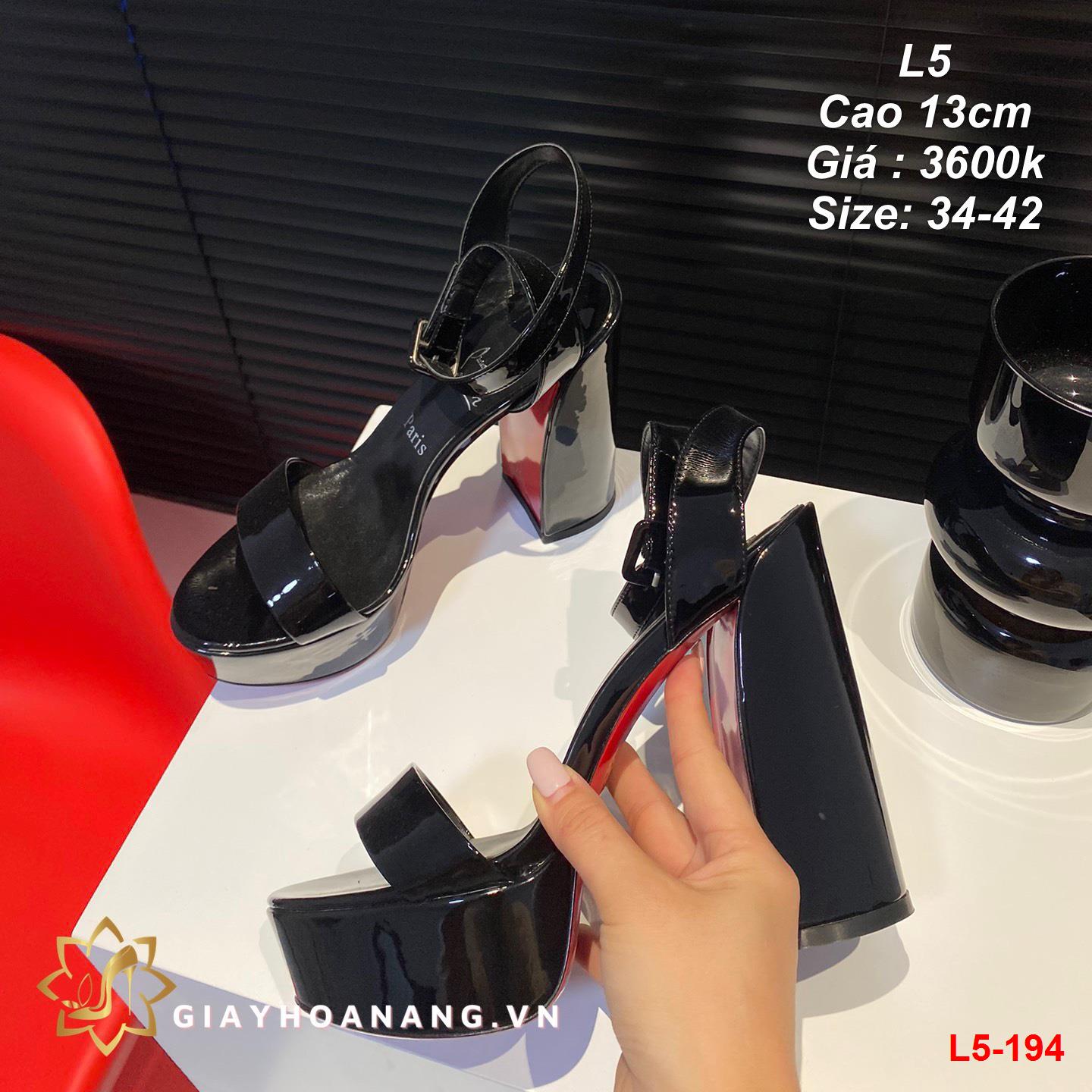 L5-194 Louboutin sandal cao 13cm siêu cấp