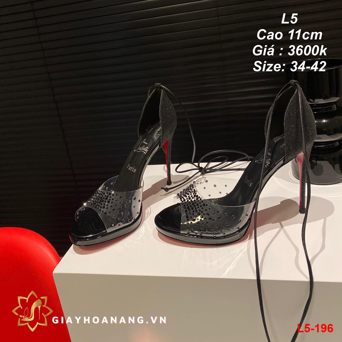 L5-196 Louboutin sandal cao 11cm siêu cấp