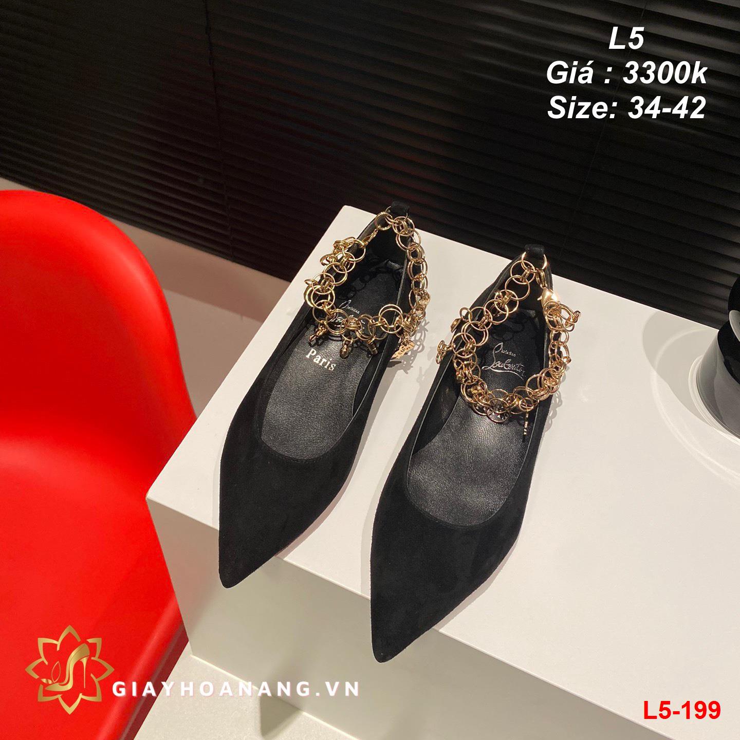 L5-199 Louboutin giày bệt siêu cấp