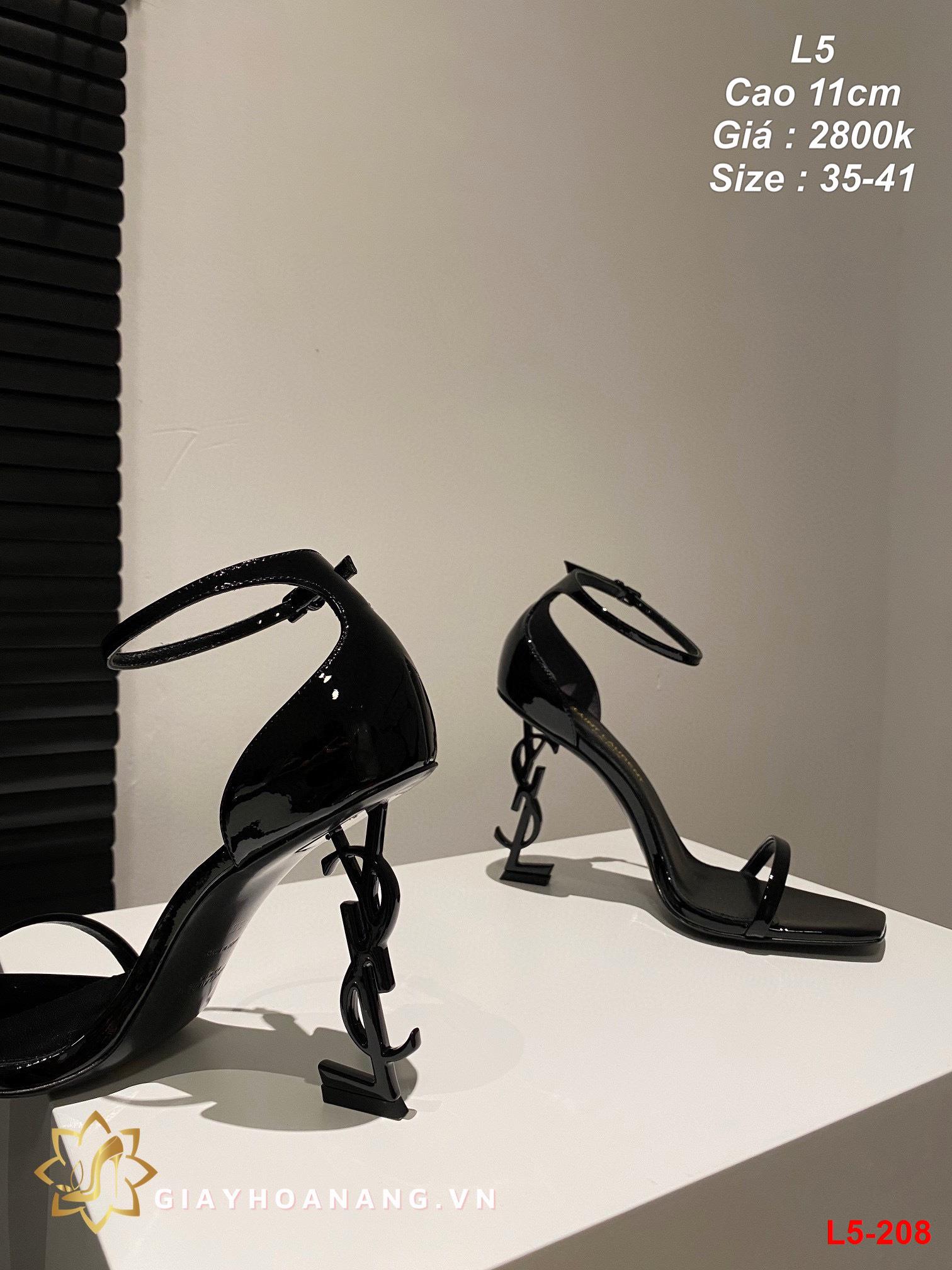 L5-208 Saint Laurent sandal cao 11cm siêu cấp