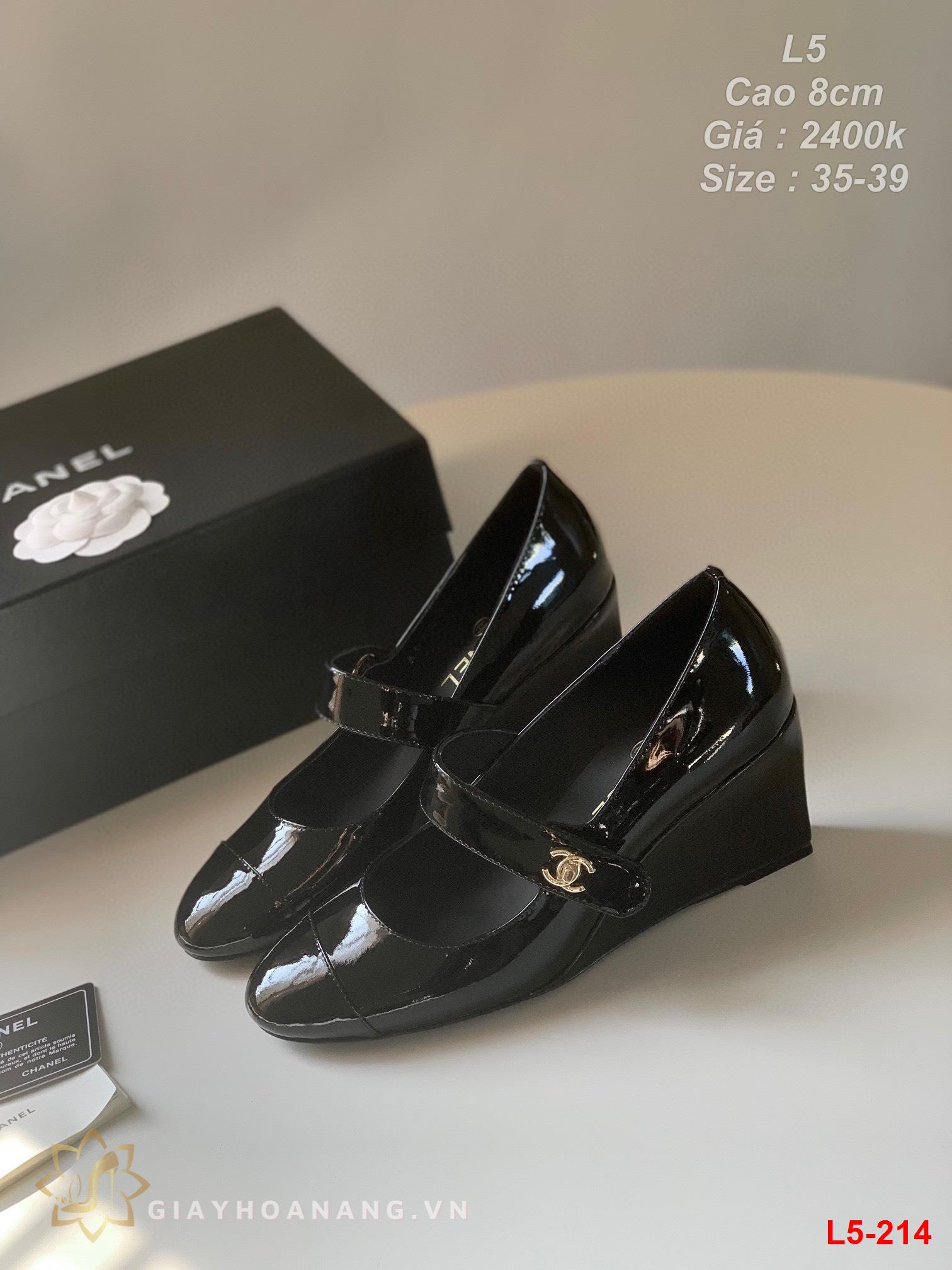 L5-214 Chanel giày cao 8cm siêu cấp