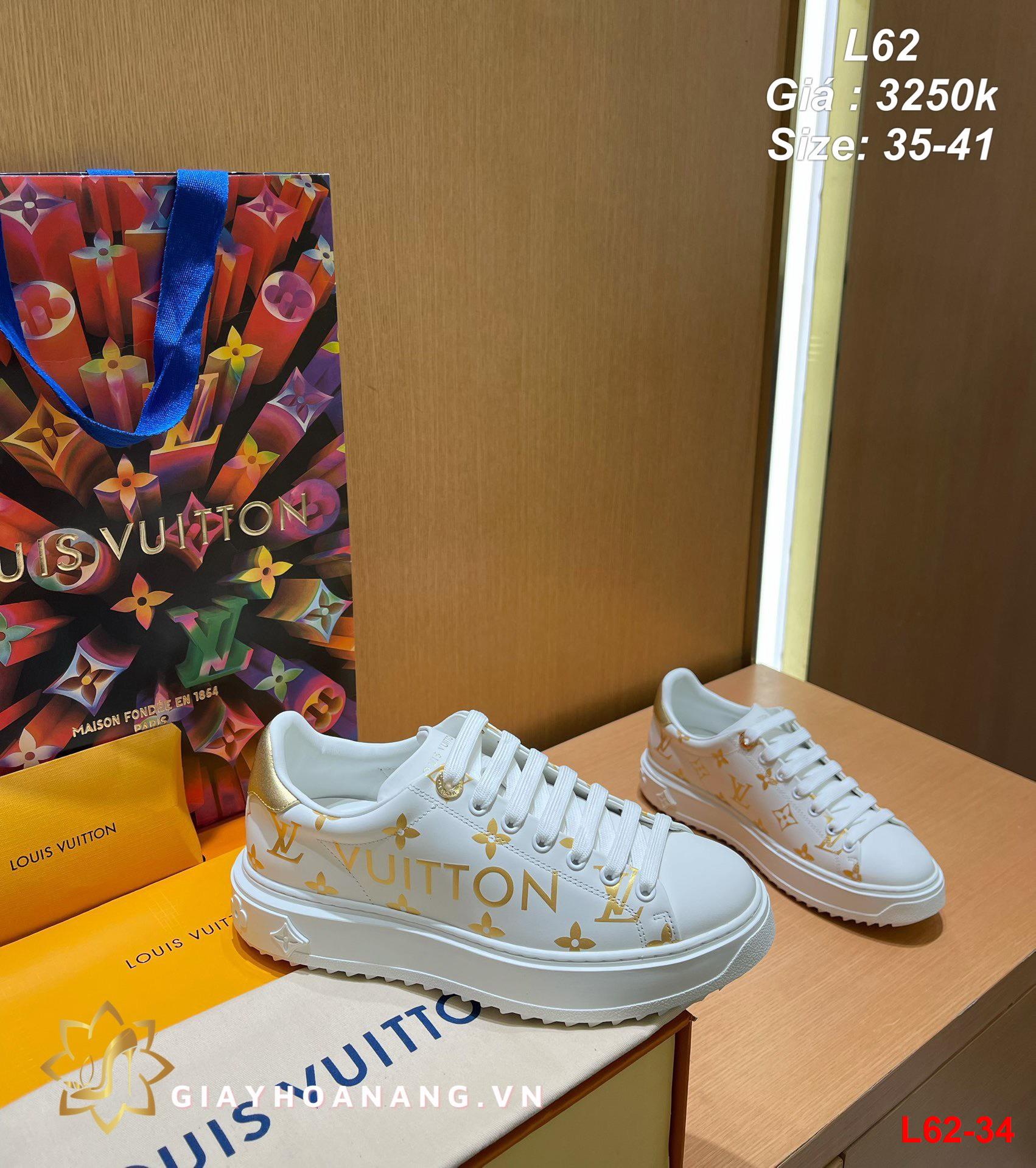 L62-34 Louis Vuitton giày thể thao siêu cấp