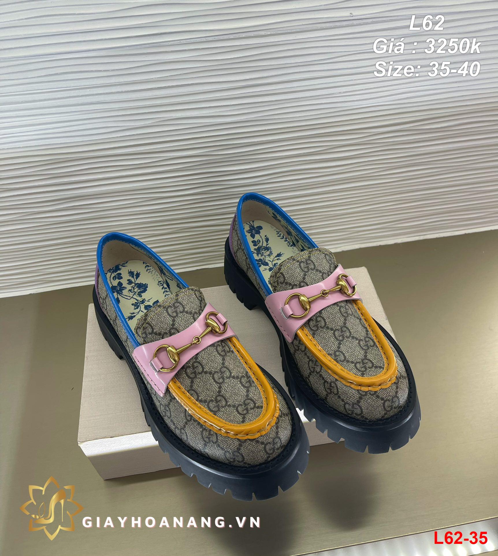 L62-35 Gucci giày lười siêu cấp