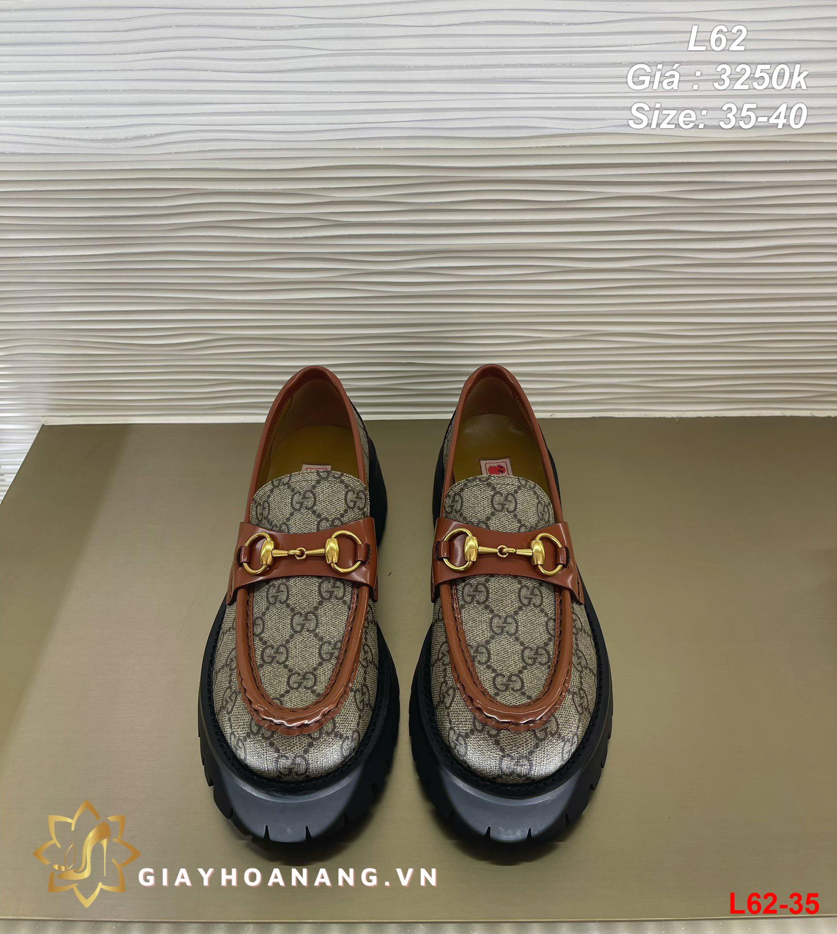 L62-35 Gucci giày lười siêu cấp