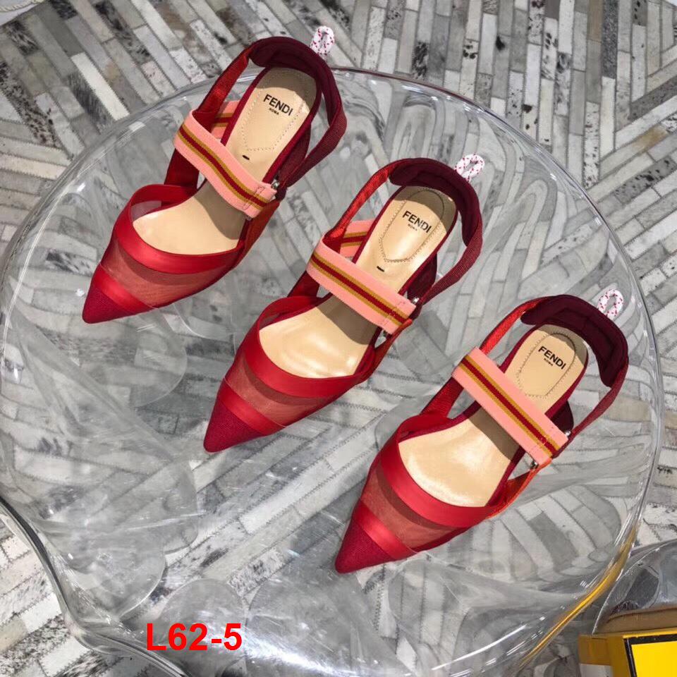 L62-5 Fendi sandal cao 5cm, 10cm siêu cấp