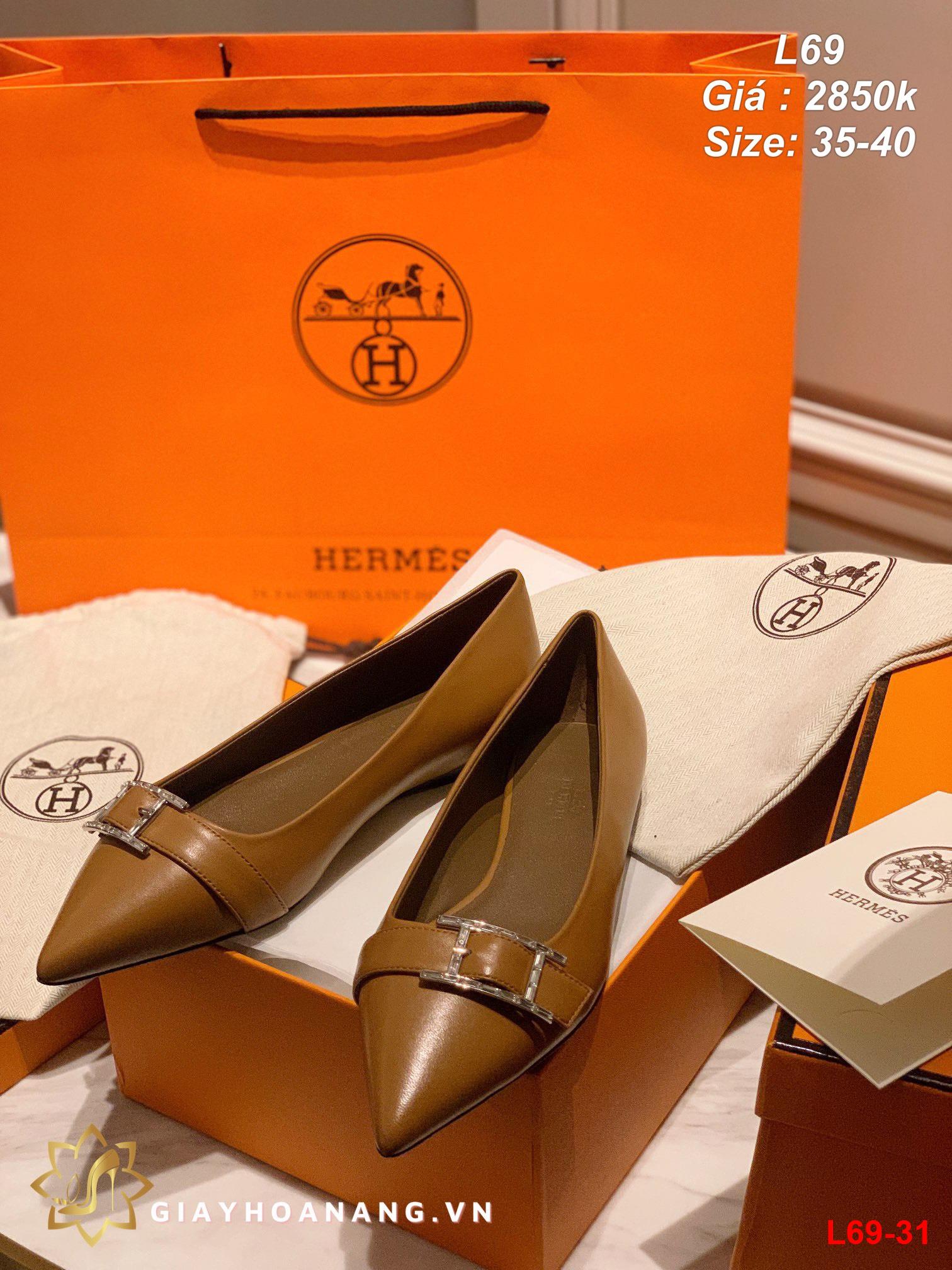 L69-31 Hermes giày bệt siêu cấp