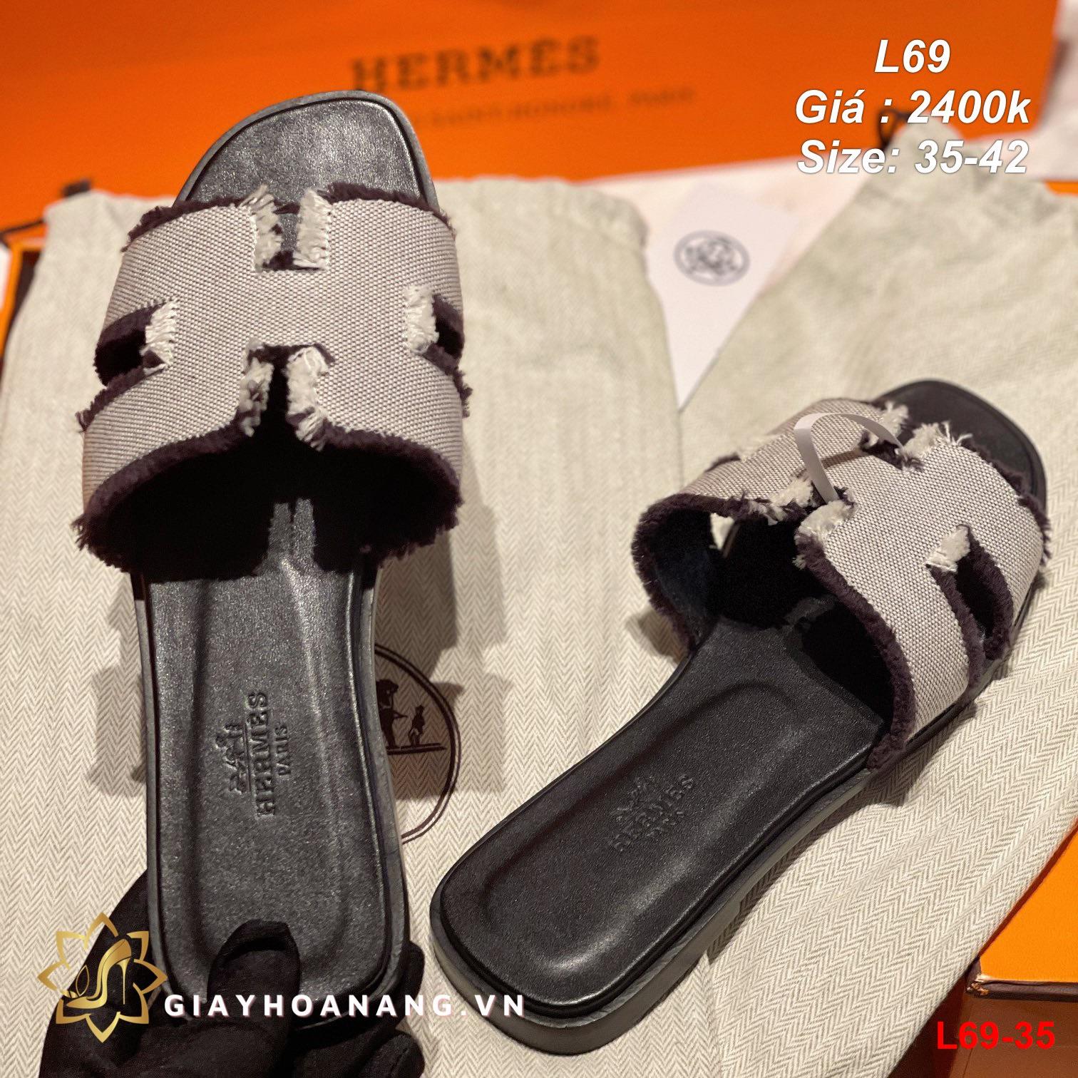 L69-35 Hermes dép siêu cấp