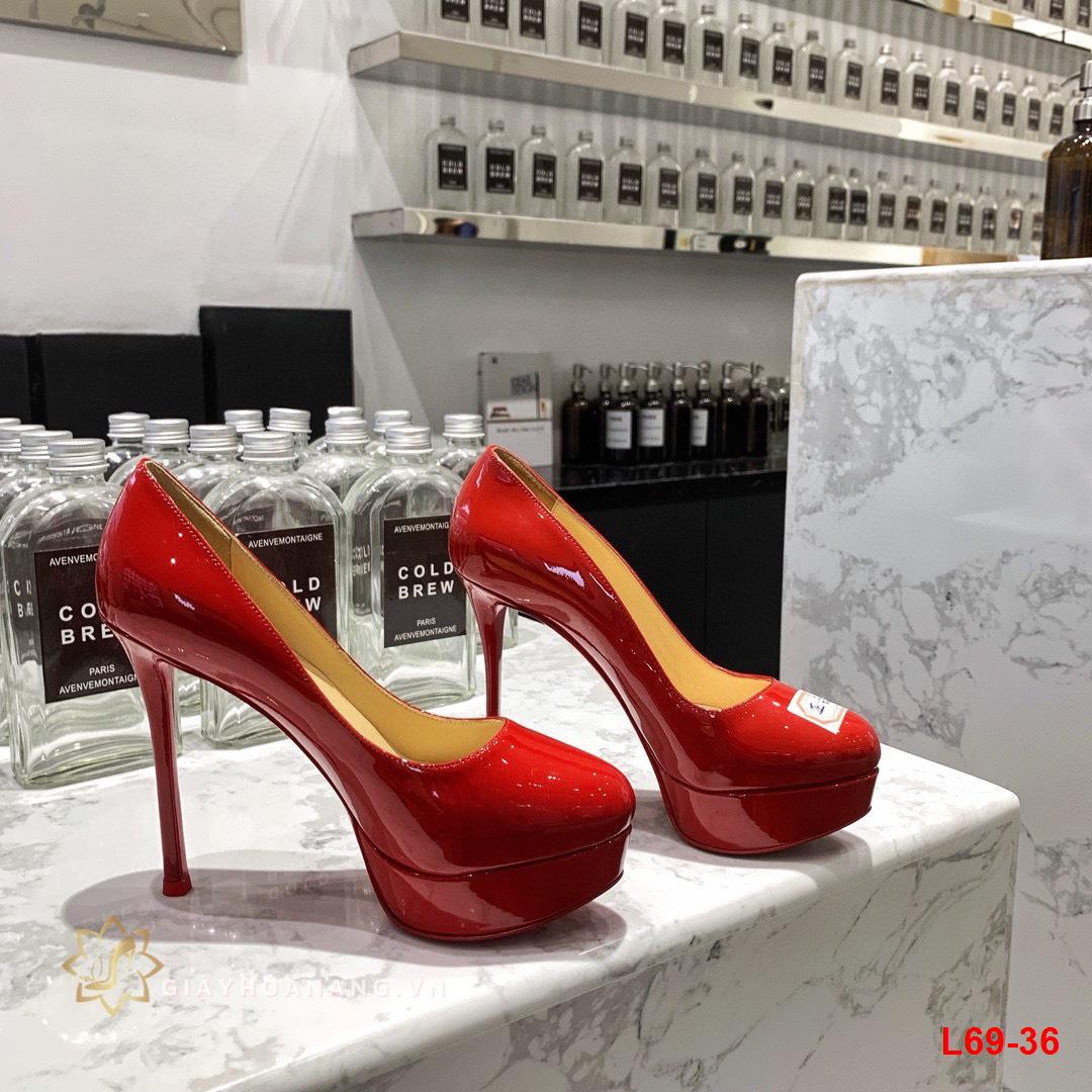 L69-36 Louboutin giày cao 12cm kếp trước 4cm siêu cấp