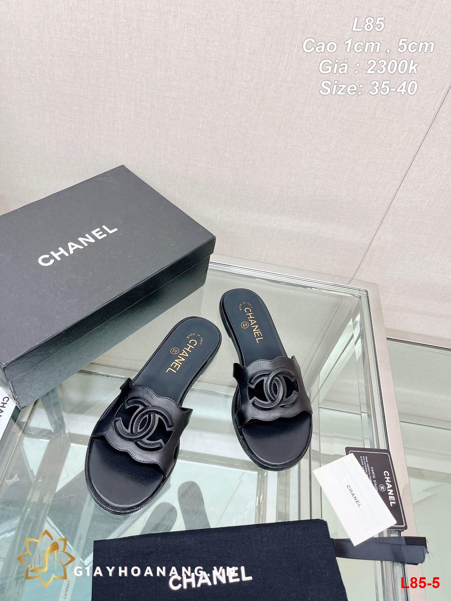 L85-5 Chanel dép cao 1cm , 5cm siêu cấp