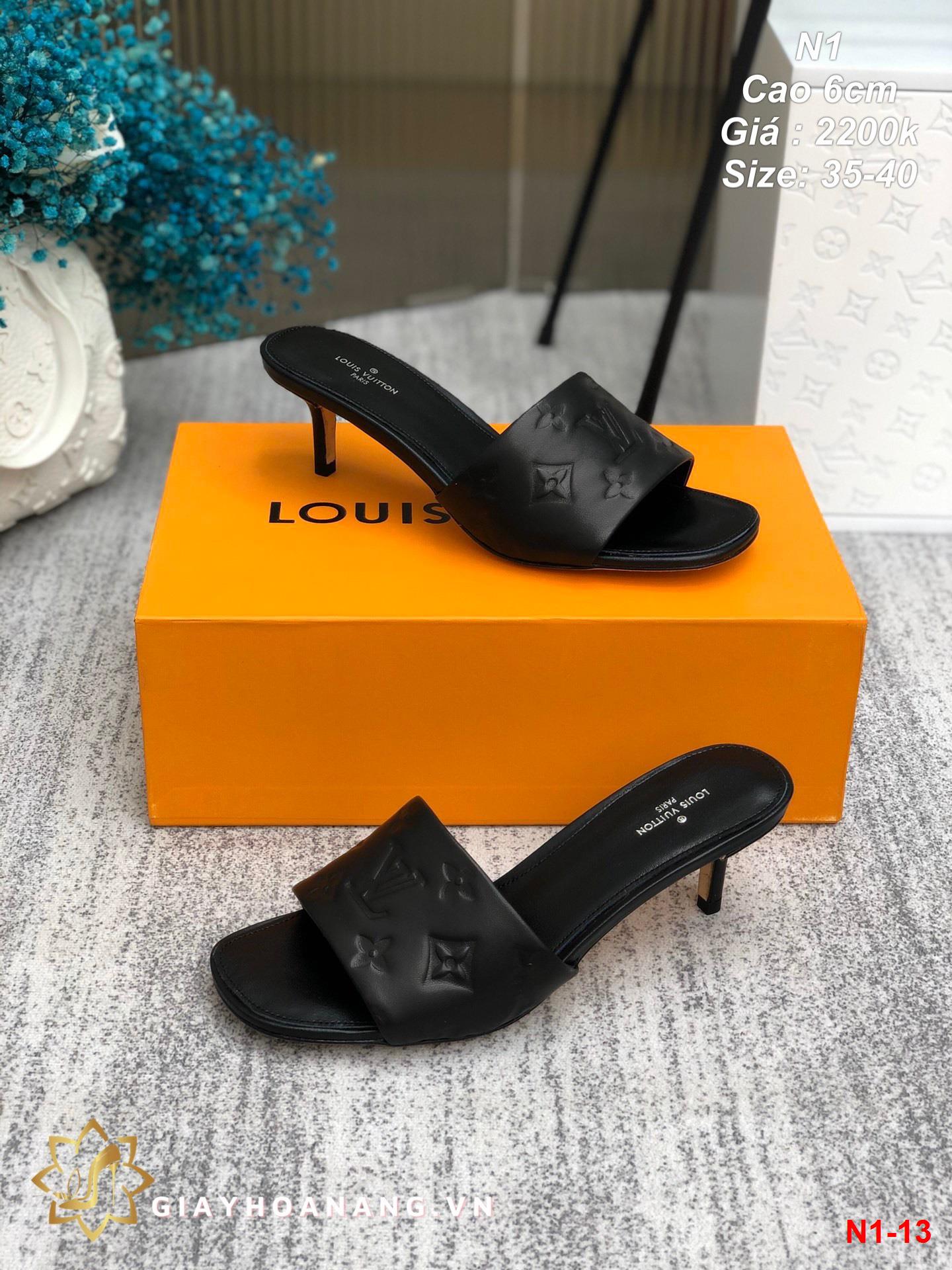 N1-13 Louis Vuitton dép cao 6cm siêu cấp