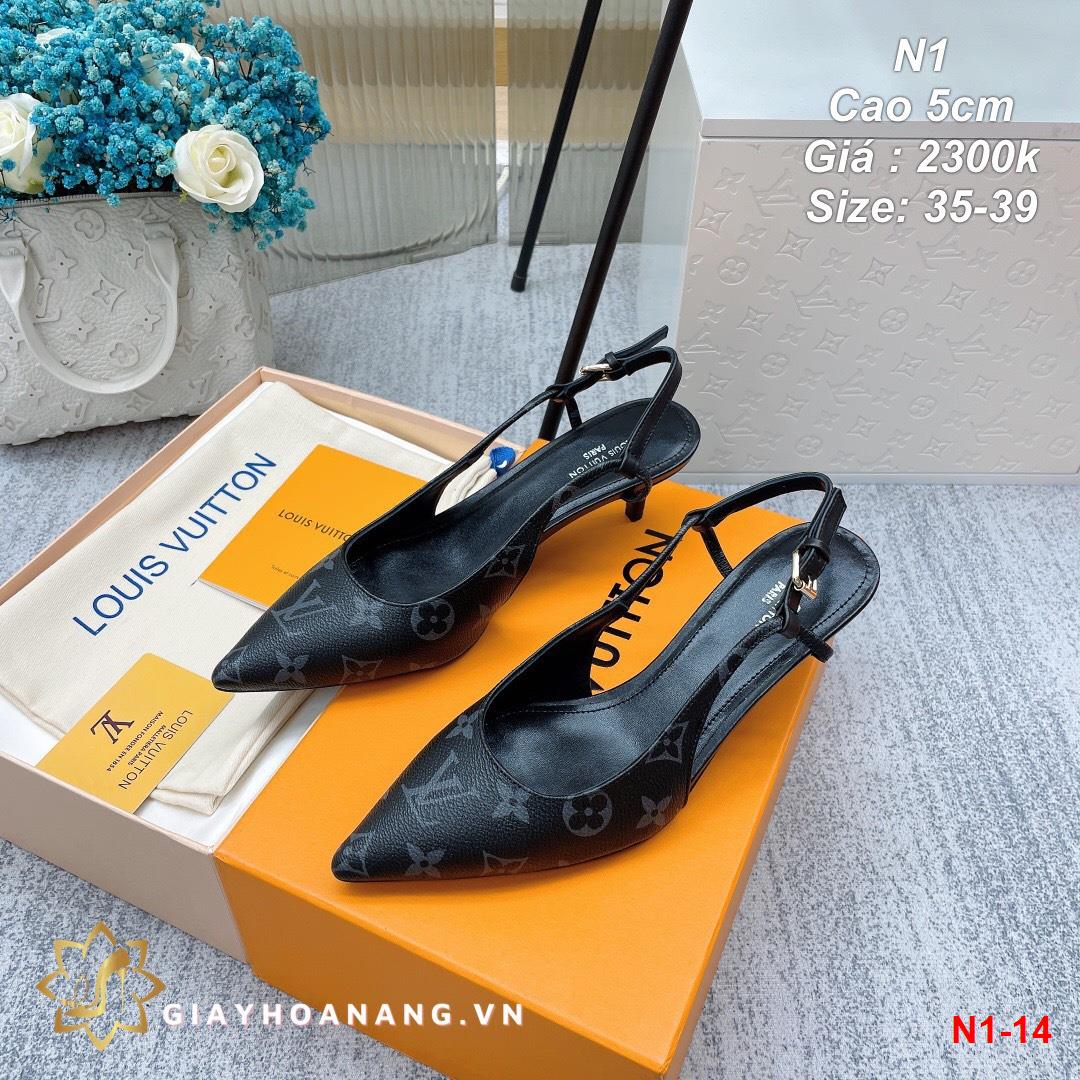 N1-14 Louis Vuitton sandal cao 5cm siêu cấp