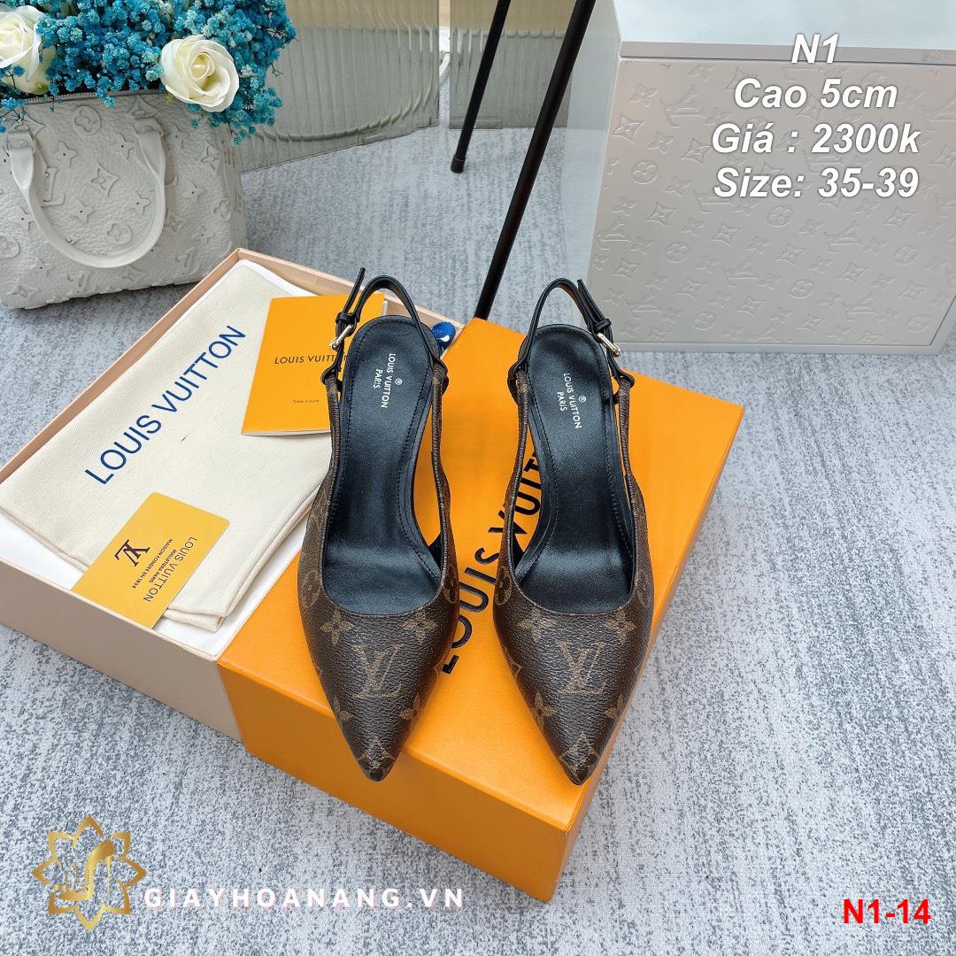 N1-14 Louis Vuitton sandal cao 5cm siêu cấp