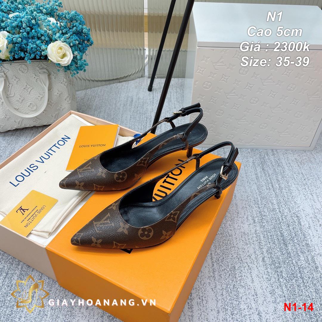 N1-14 Louis Vuitton sandal cao 5cm siêu cấp