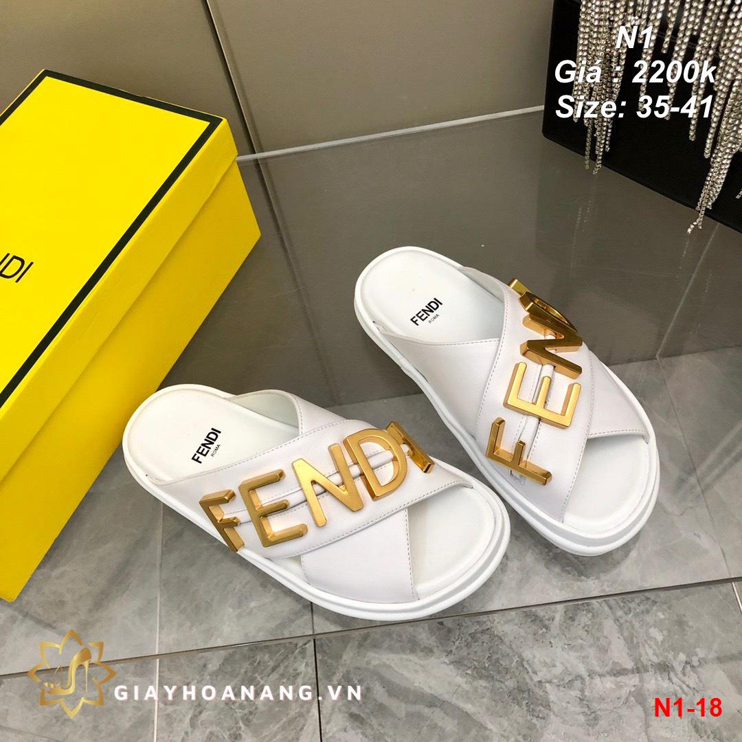 N1-18 Fendi dép siêu cấp