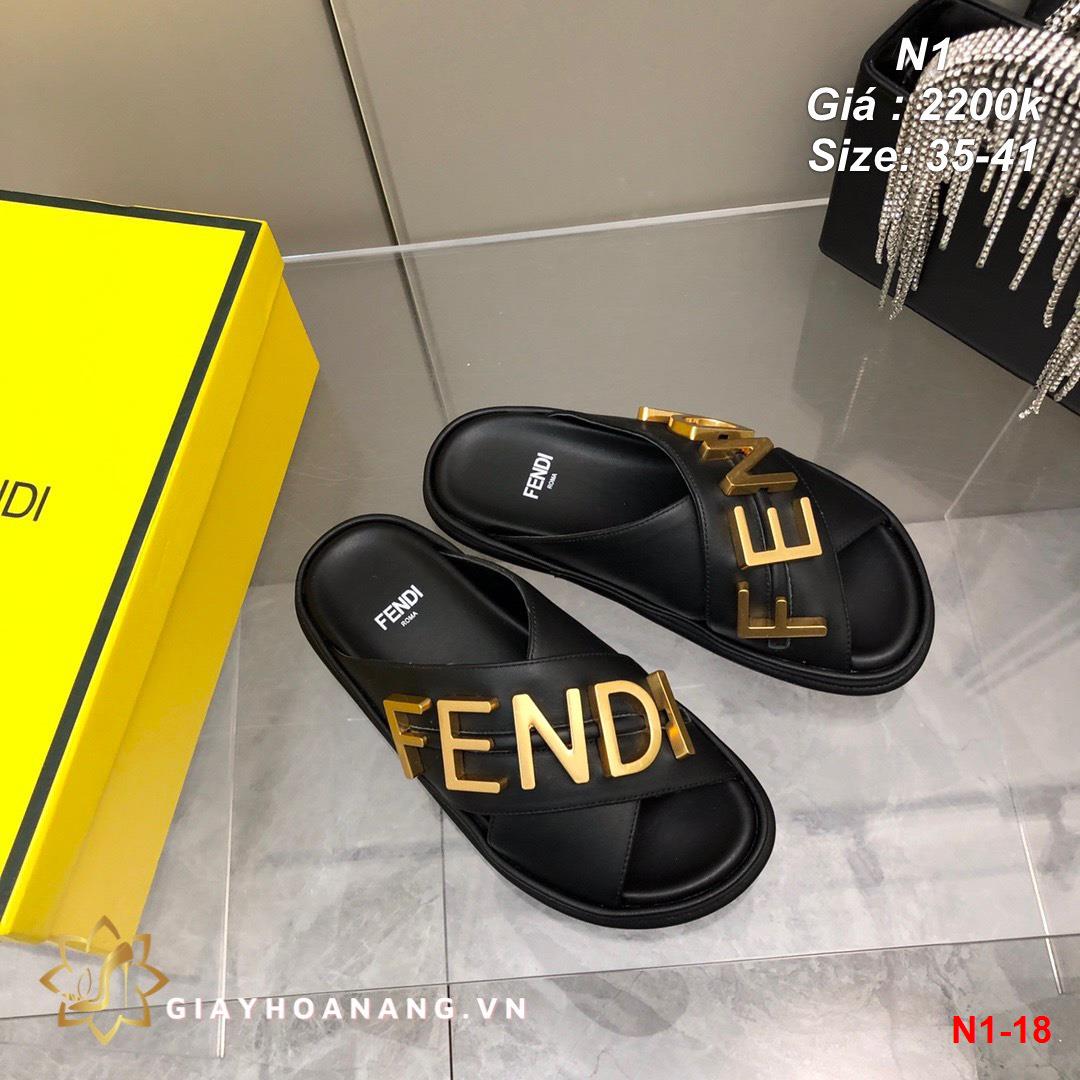 N1-18 Fendi dép siêu cấp