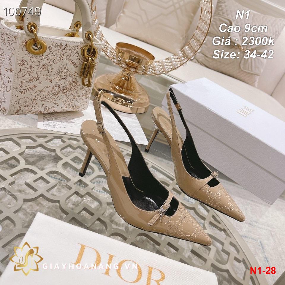 N1-28 Dior sandal cao 9cm siêu cấp