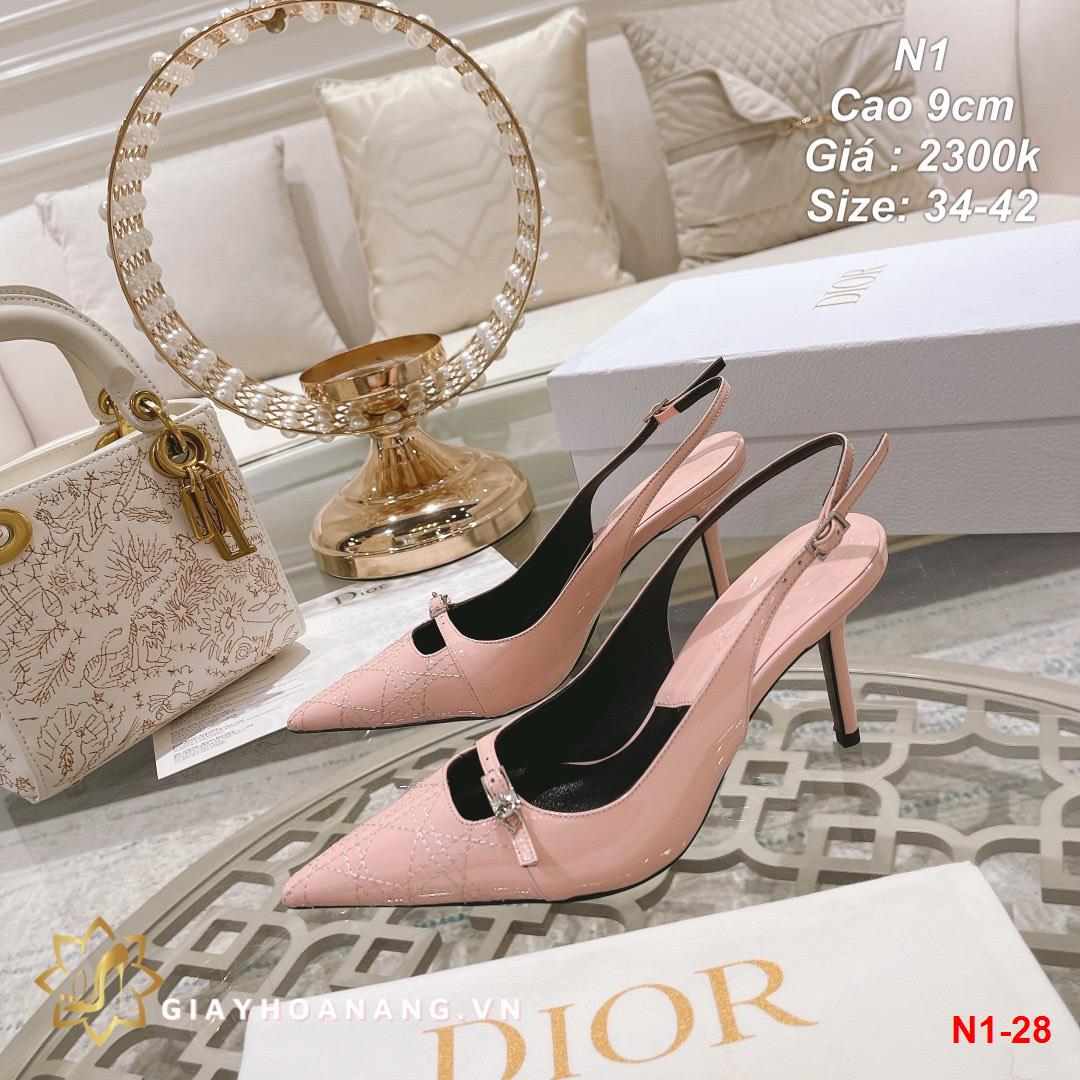 N1-28 Dior sandal cao 9cm siêu cấp