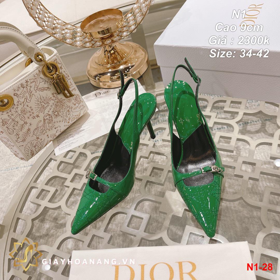 N1-28 Dior sandal cao 9cm siêu cấp